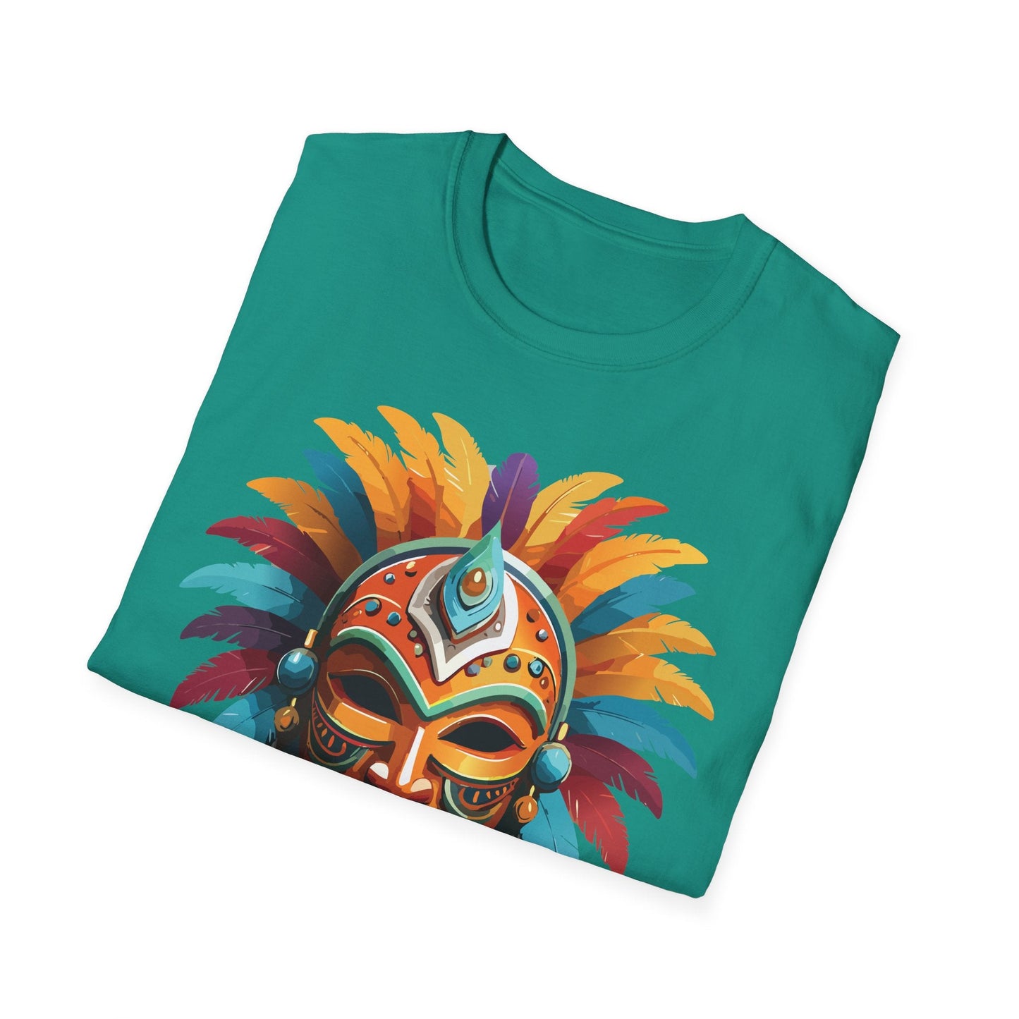 Mask Tee Shirt Unisex Softstyle 100 Percent Ring Spun Cotton Masquerade Tees For Comfort