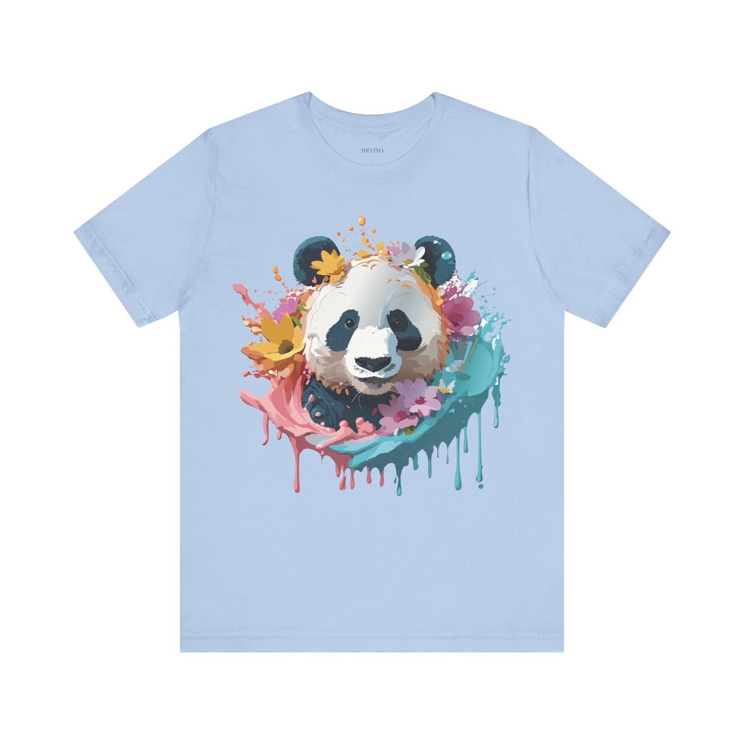 Panda Graphic Tee Unisex Jersey Short Sleeve Art Design Shirt By Adelpha Premium Casual Wear