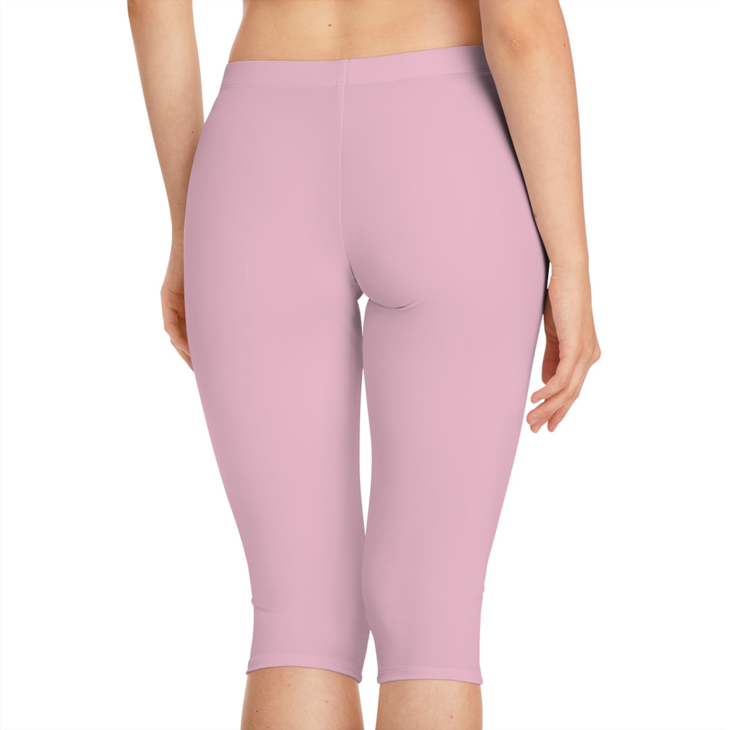 Pink Color Capri Leggings, Pink Capri Leggings 4
