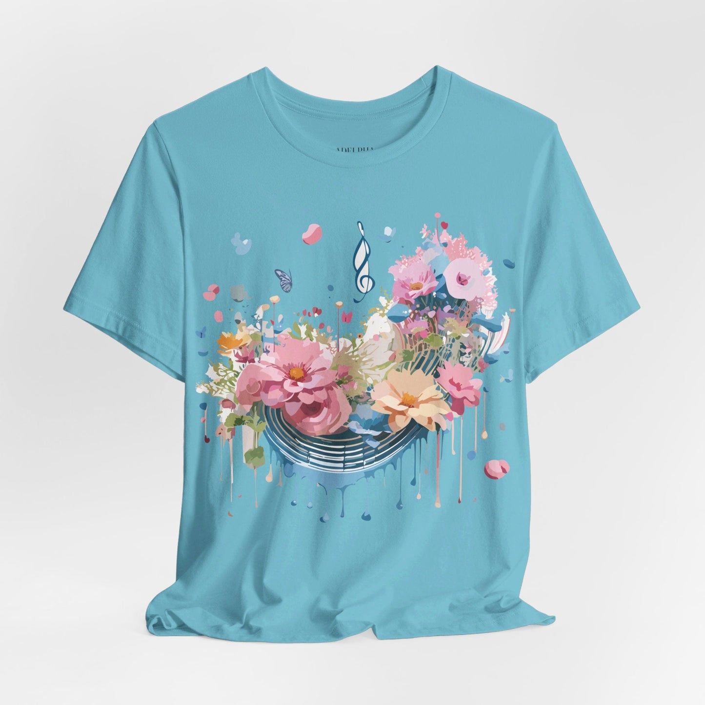 Adelpha Vintage Inspired Music Graphic Unisex T Shirt Tee For Everyday Casual Wear