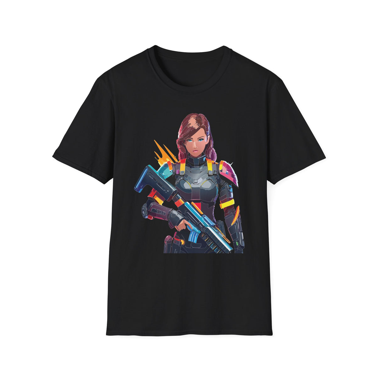 Cartoon Warrior Graphic Tee Gildan Unisex 100 Cotton Tee Shirt c44