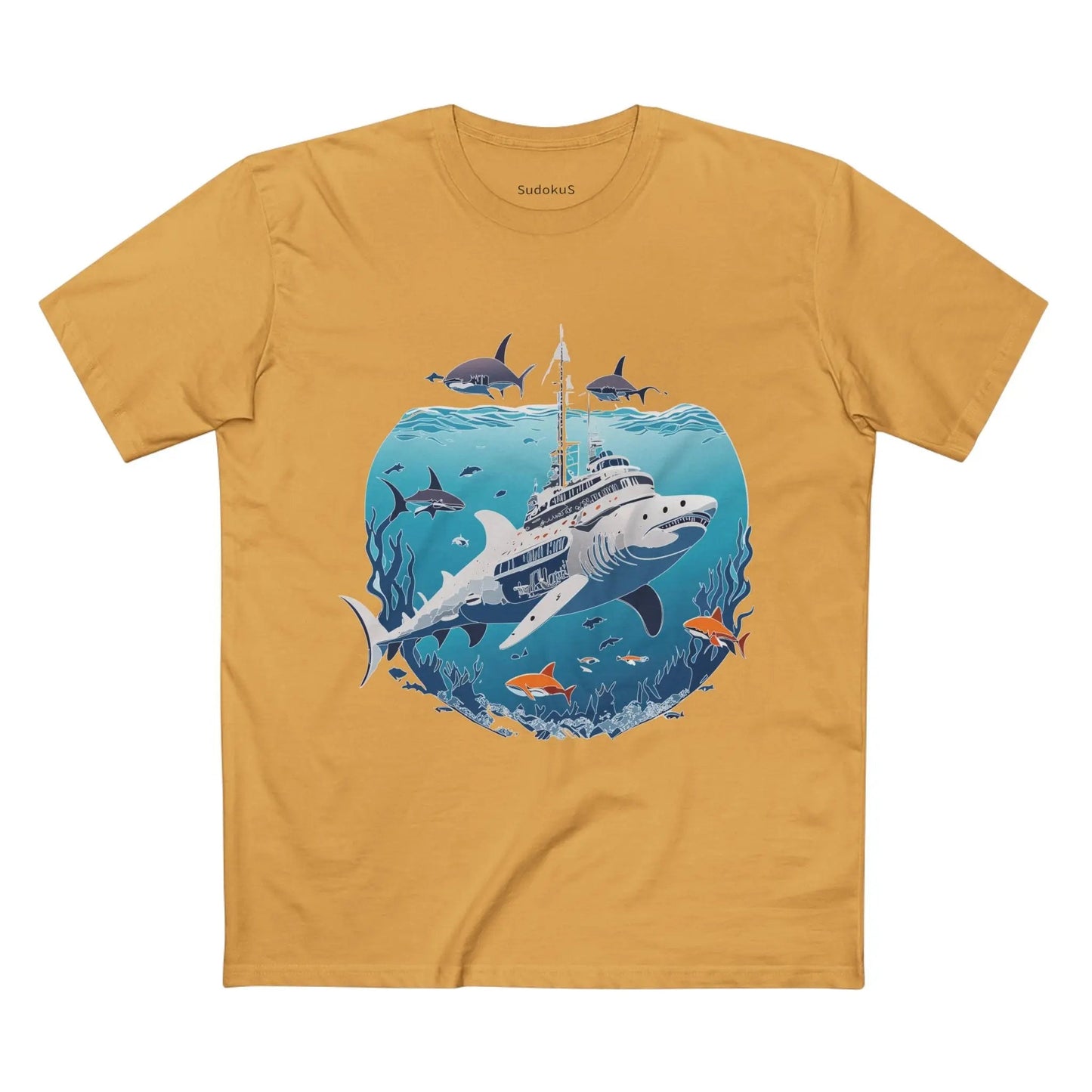 Ocean Coast Graphic Unisex 100 Cotton Staple Tee 8