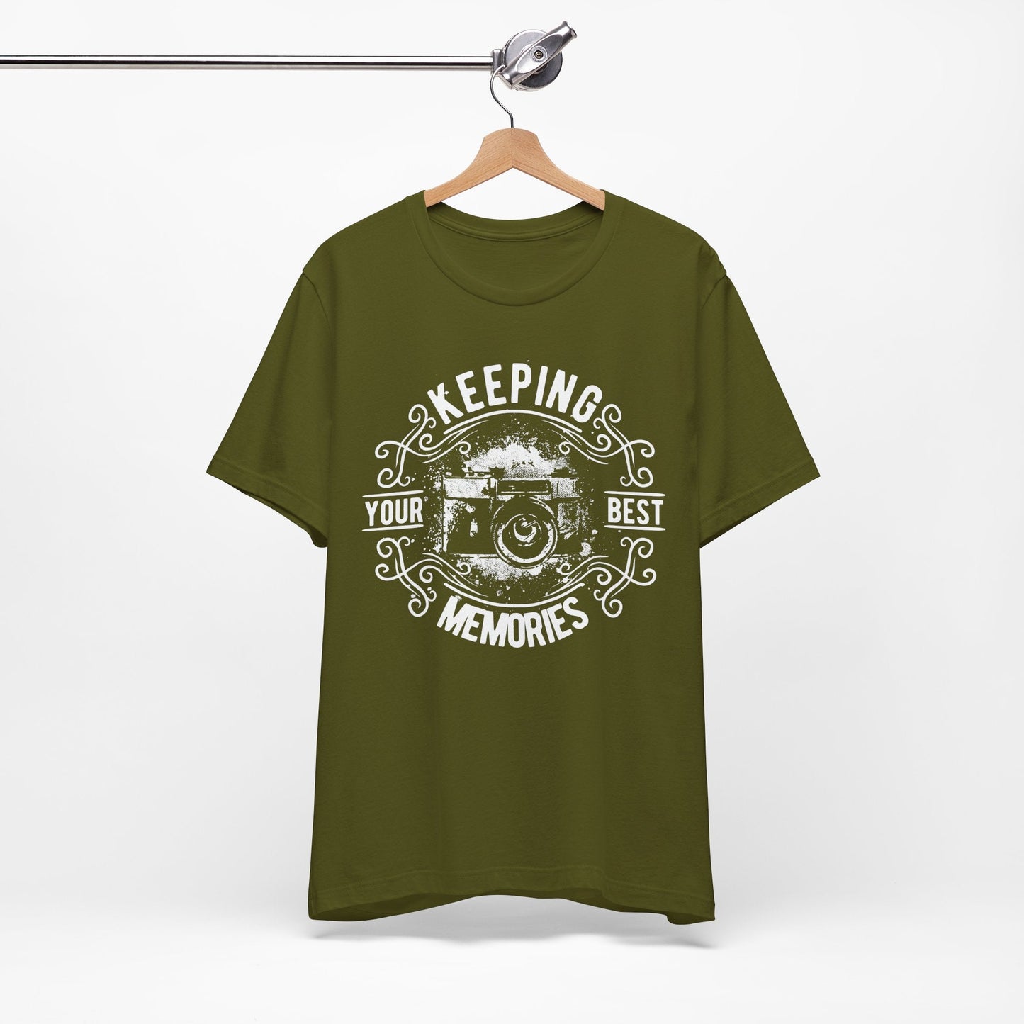 Keeping Your Best Memories T-Shirt Vintage Camera Graphic T-Shirt A-5