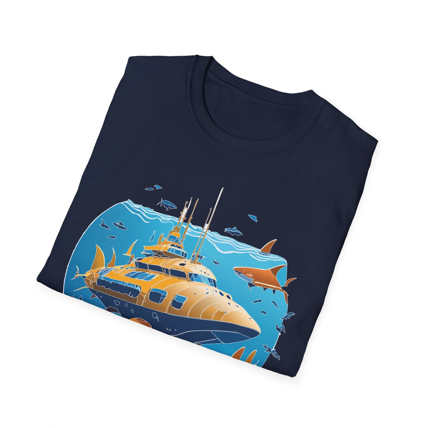 Ocean Graphic Unisex Softstyle Cotton Tee 11