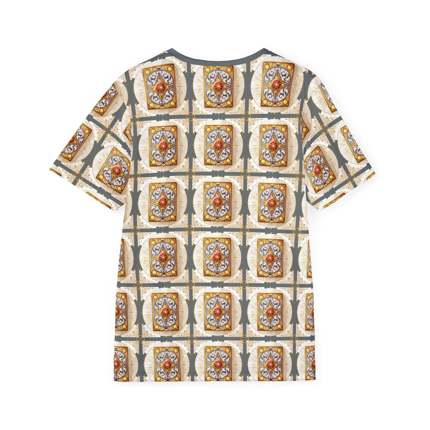 Card Deck Graphic T-Shirt, Art Design Poly Shirt, All Over Print Graphic Tee, Playing Cards T-Shirt, Playing Cards Tees