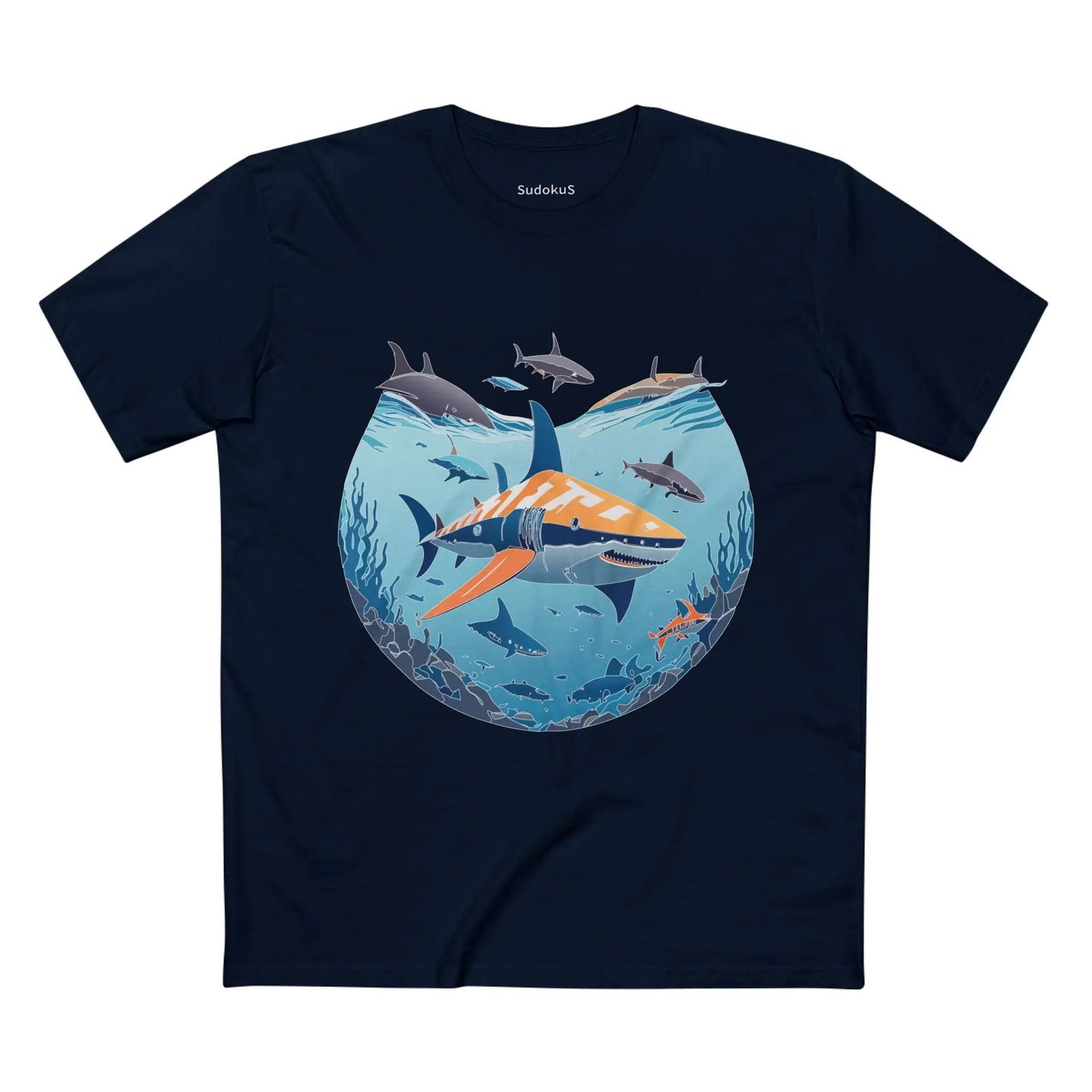 Ocean Coast Graphic Unisex 100 Cotton Staple Tee 11