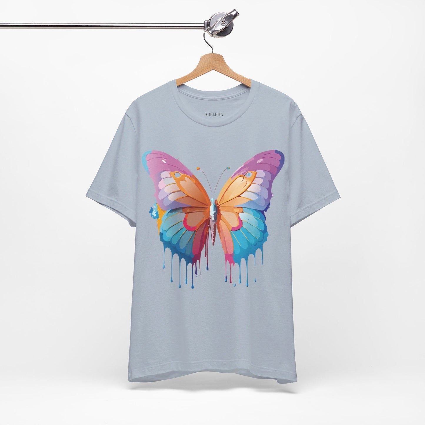 Butterfly Graphic Unisex 100 Cotton Lightweight Vintage Design Jersey Tee 91