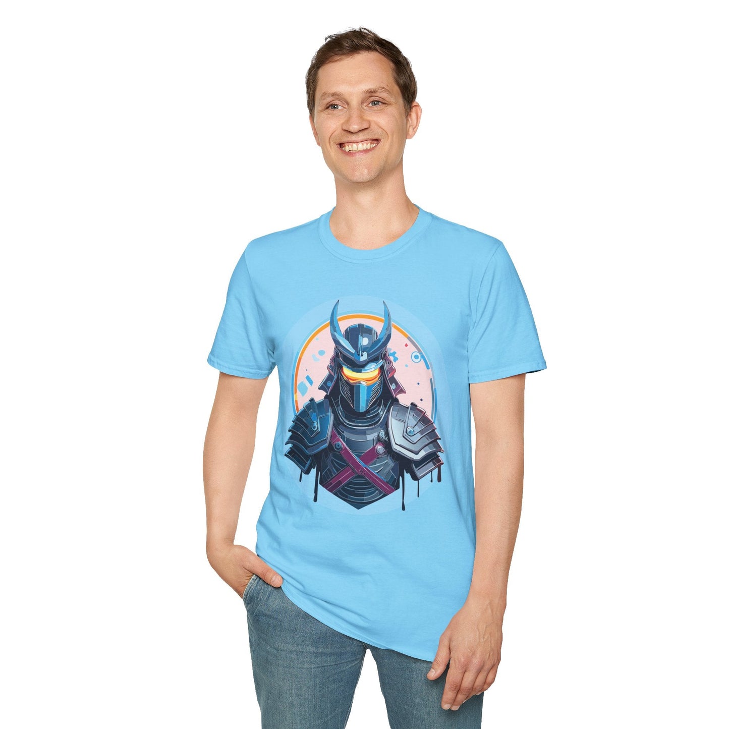 Samurai T Shirt Unisex Softstyle 64000 Tee Lightweight Comfortable 100 Percent Ring Spun Cotton