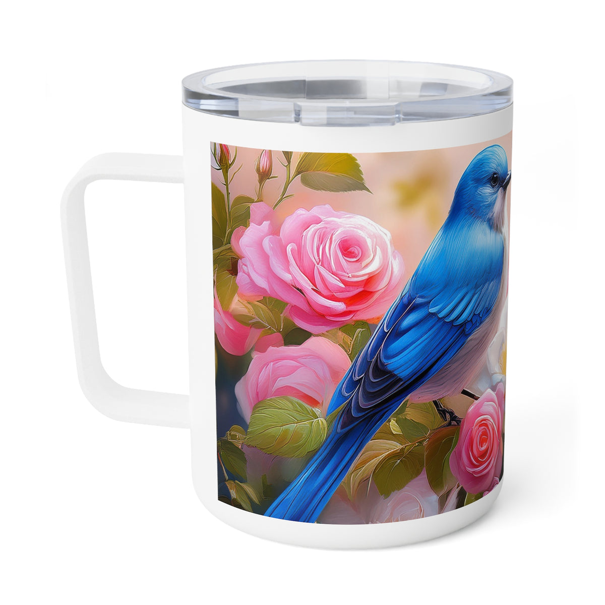 17 Art Design Insulated Coffee Mug Clear Lid 10oz Insulated Coffee Mug 10oz