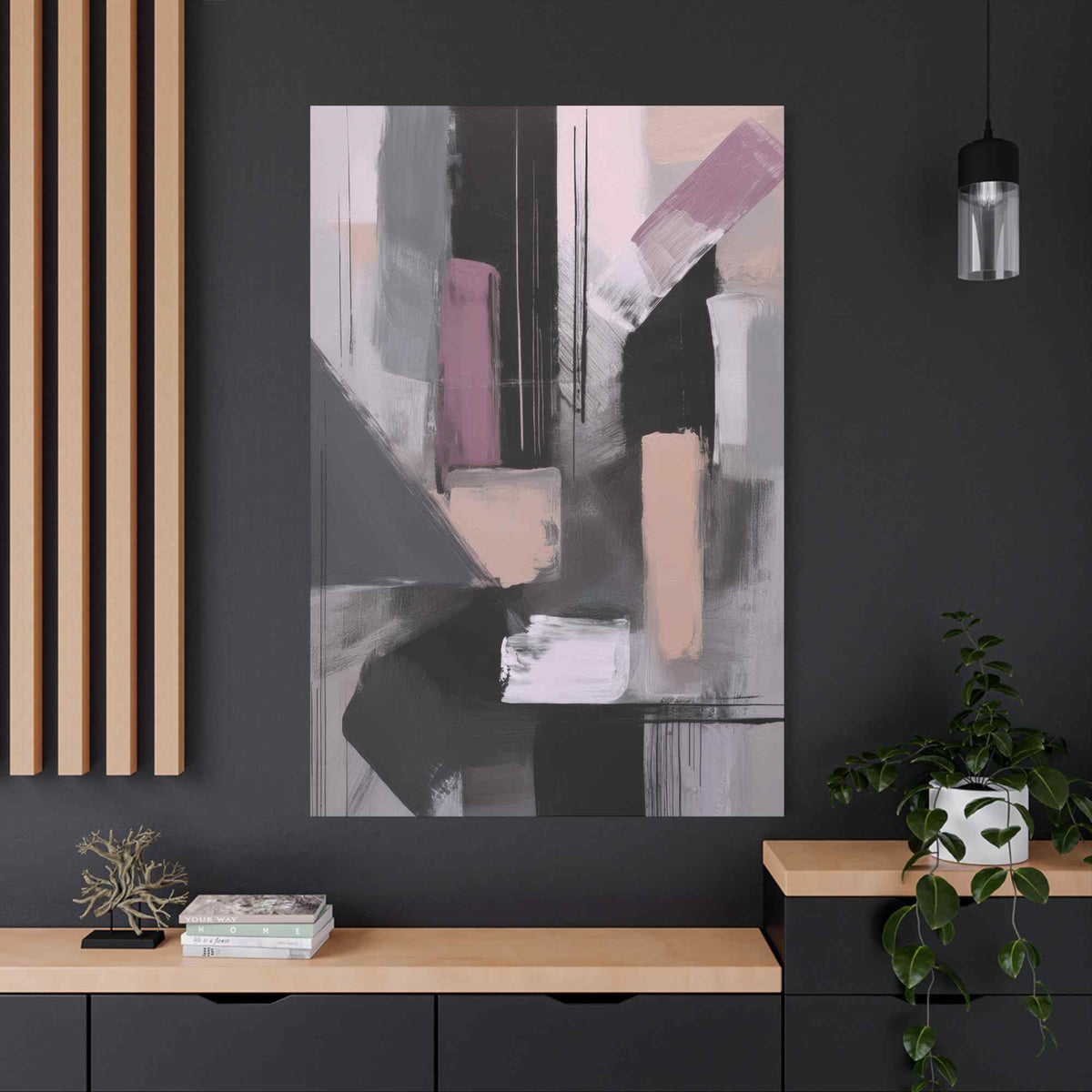 Abstract Geometric Painting Print Canvas 20x24,20x30,24x30 24x32,24x36,30x40 32x48,36x48,40x60 Pine-Wood Inner Frame ABS-47
