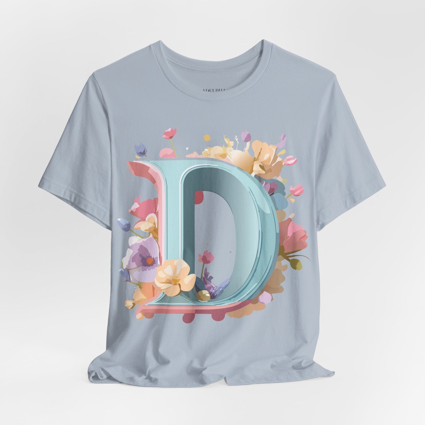Letter D Graphic T Shirt Unisex Short Sleeve Art Design Tee By Adelpha Vintage Inspired Artwork