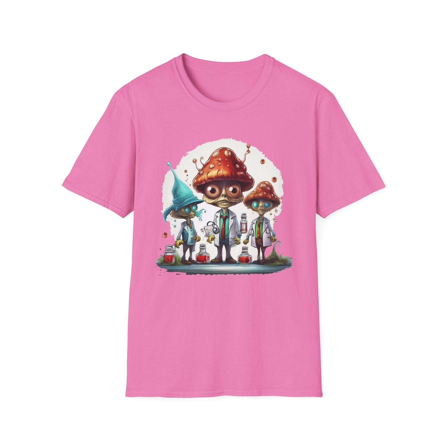 Mashroom Tee Shirt Unisex Funny Mashroom Design Cotton Tee Gildan Softstyle 64000