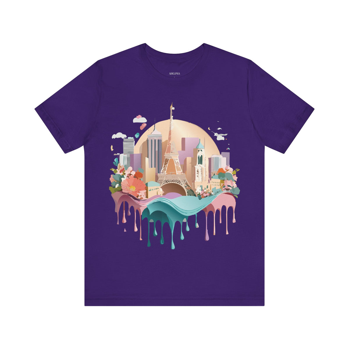 Unisex Cotton Bella+Canvas Tee with Paris