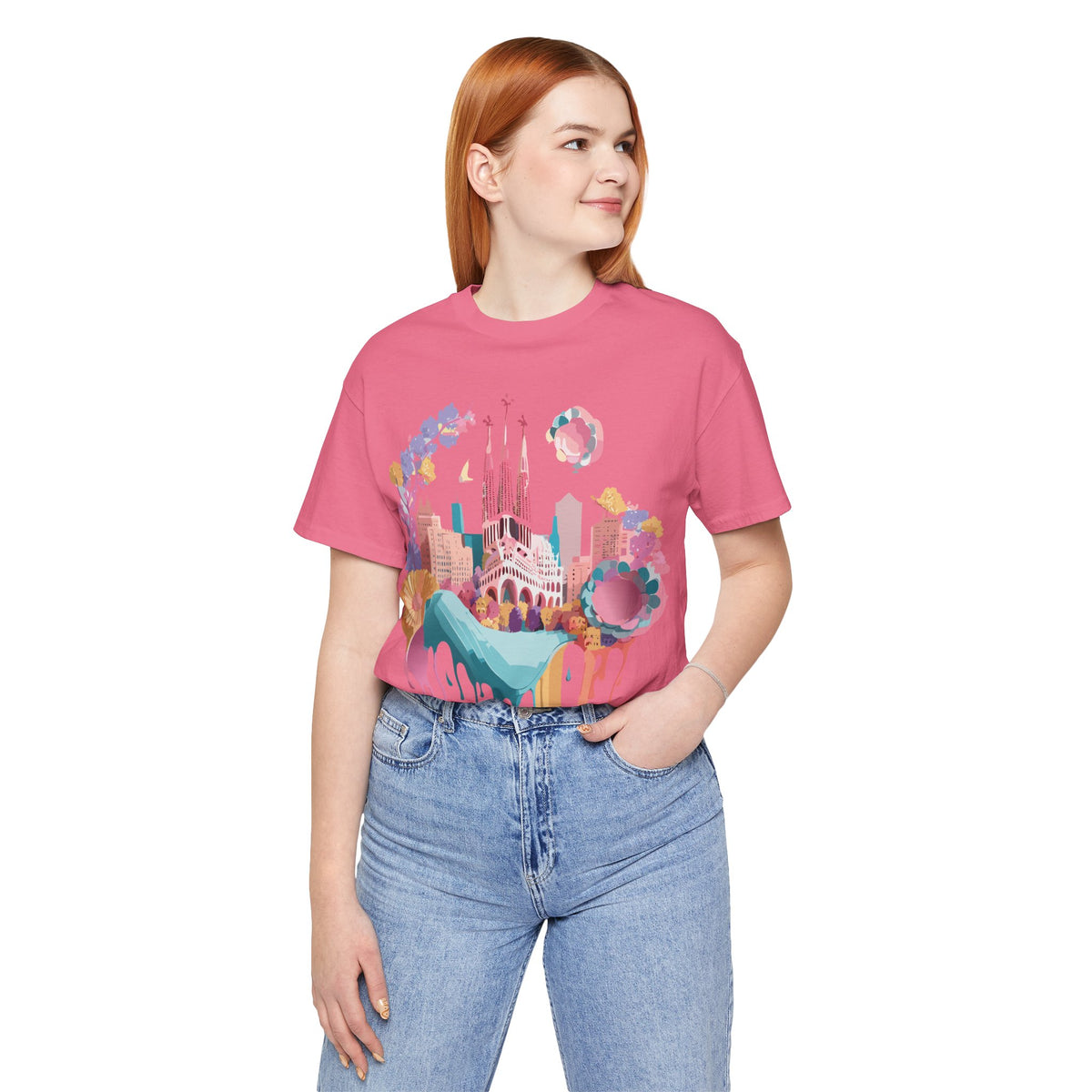 Unisex Cotton Bella+Canvas Tee with Barcelona