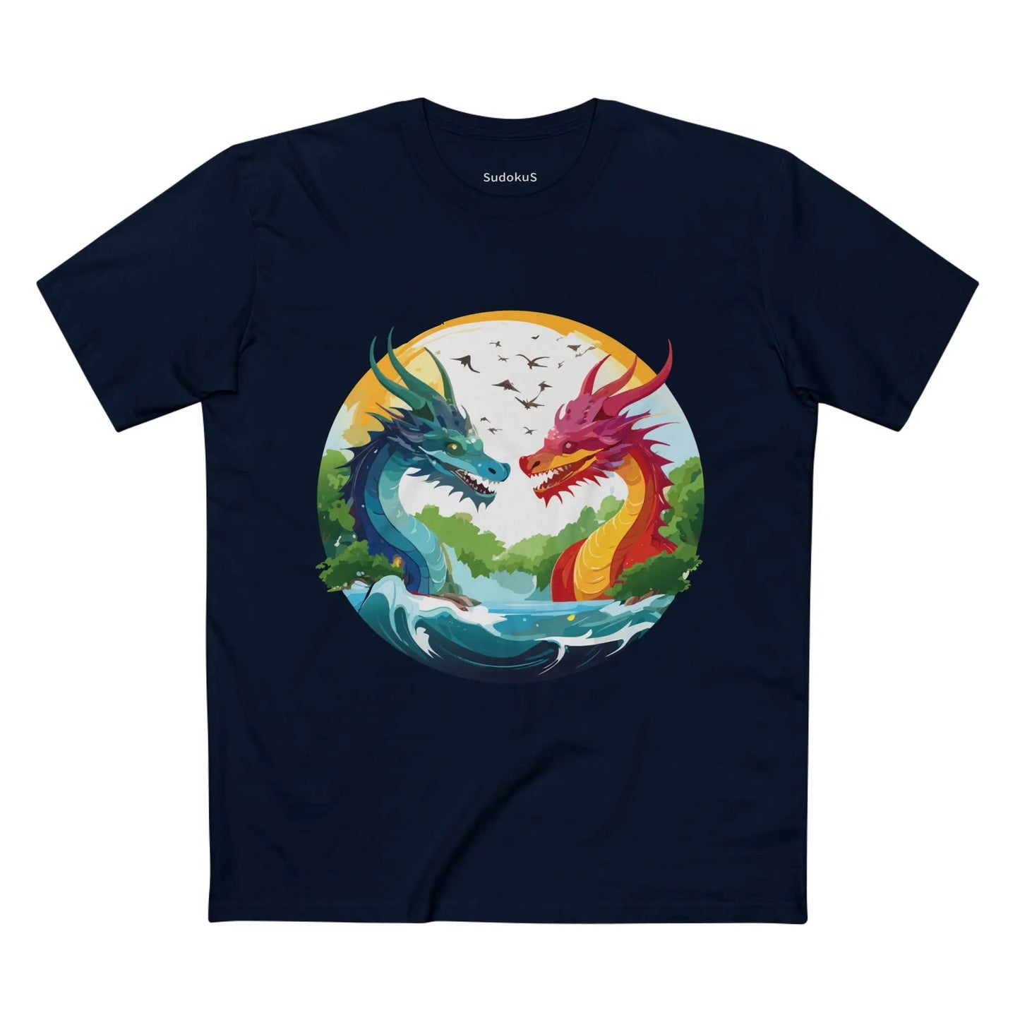 Dragon Graphic Unisex 100 Cotton Staple Tee 18