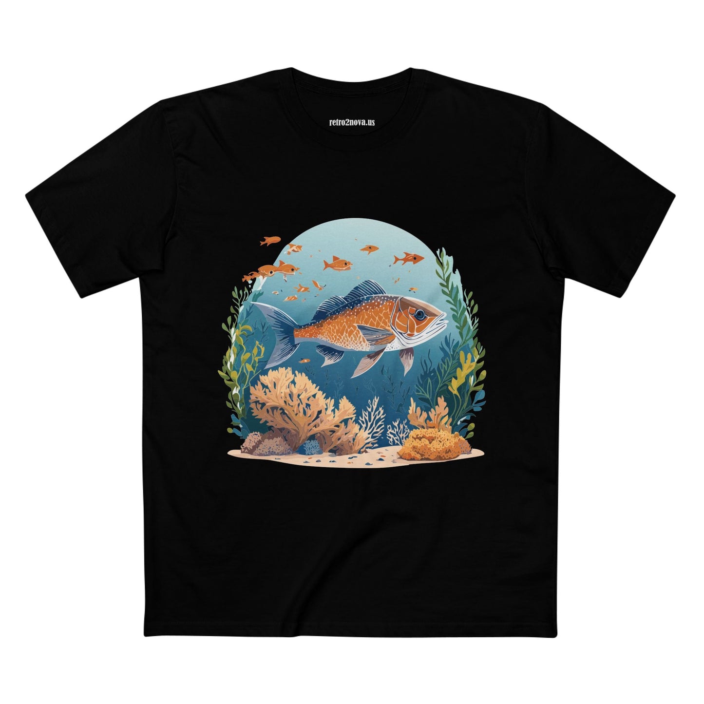 Ocean Shirt Ocean Pacific Shirts OP24 Unisex Premium Cotton Staple Tee With Original Art Design