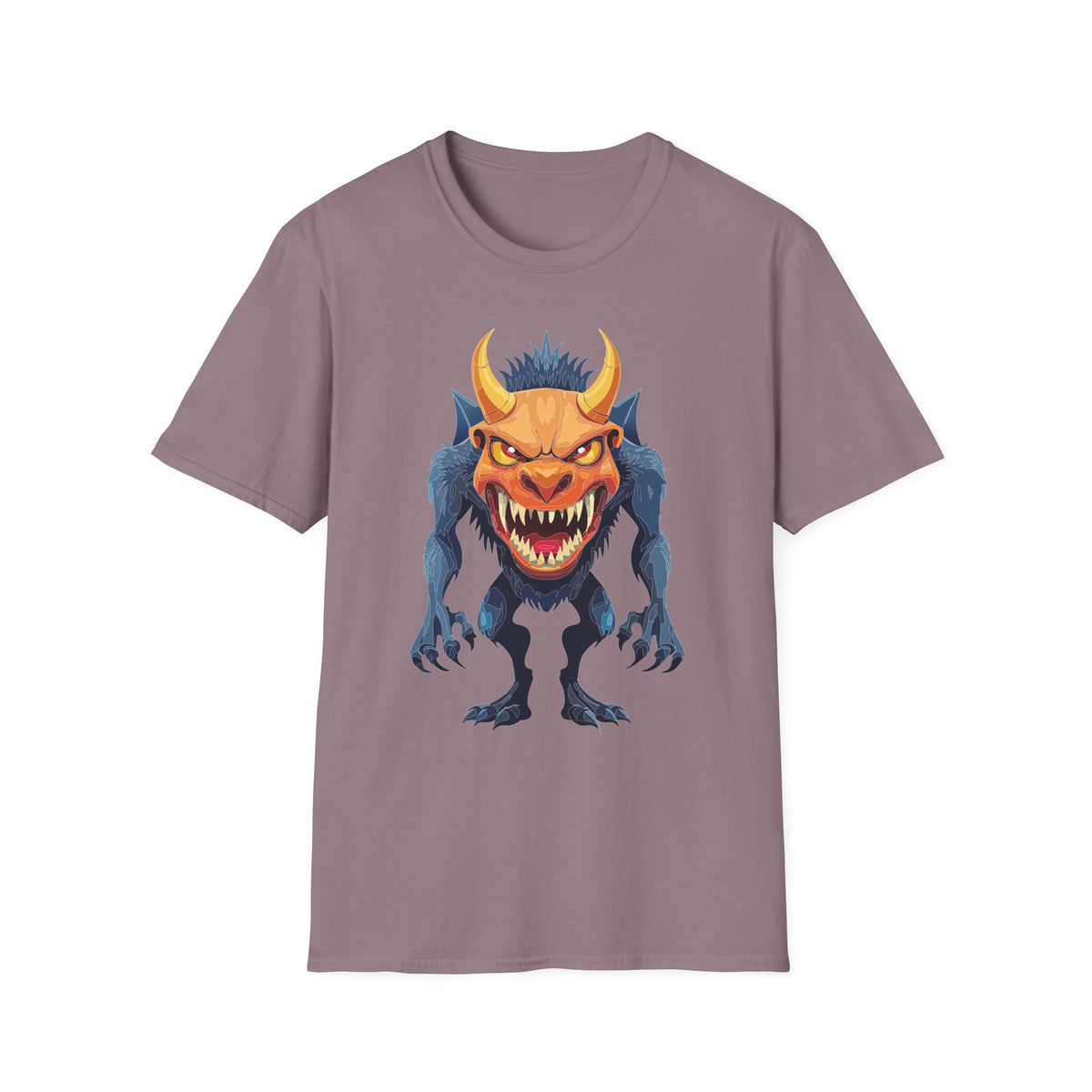 Demon Monster Graphic T-Shirt Cartoon Graphic Tee Unisex 100 Cotton Gildan T-Shirt