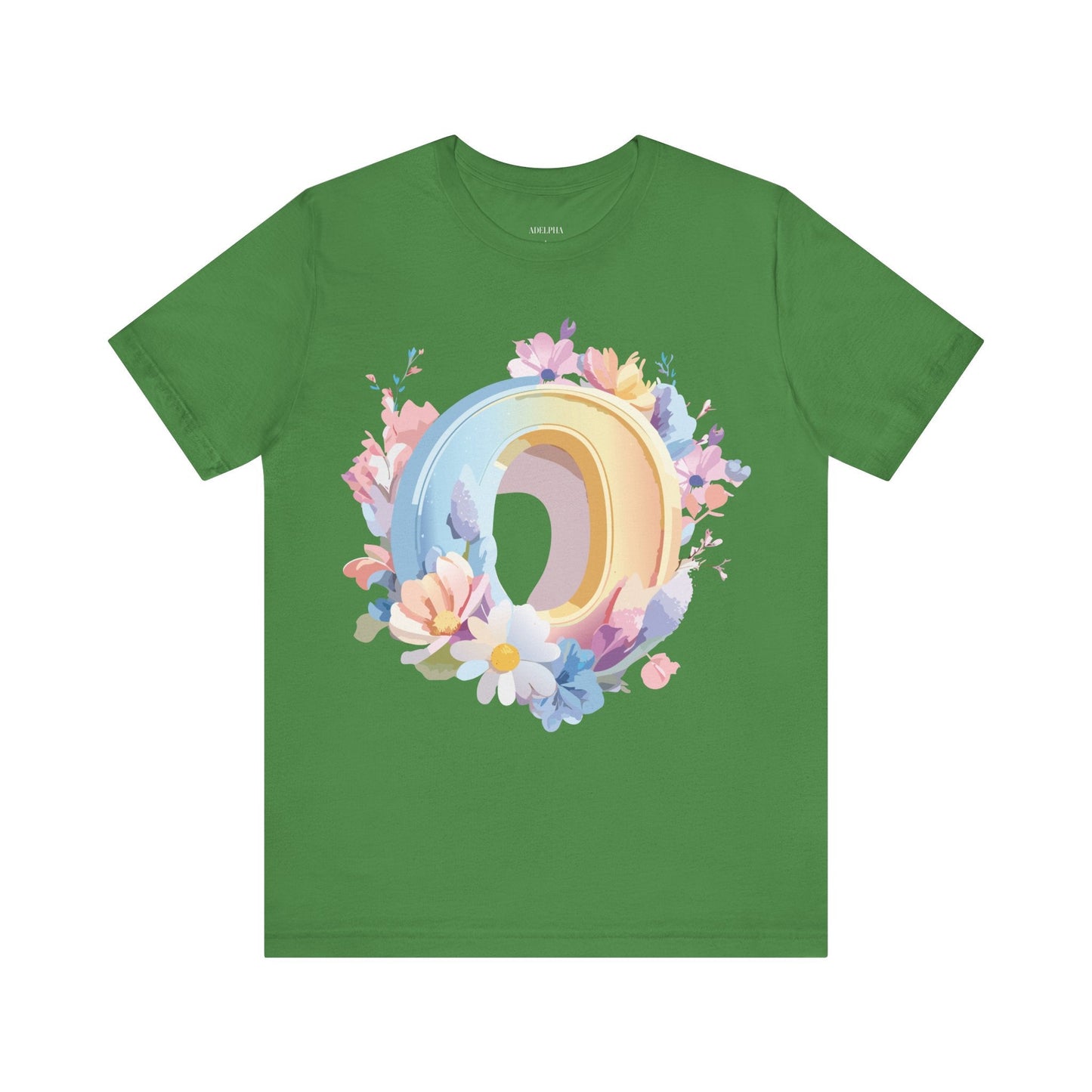 Letter O Shirt Unisex Graphic Tee Art Design Adelpha Vintage Inspired Short Sleeve Jersey