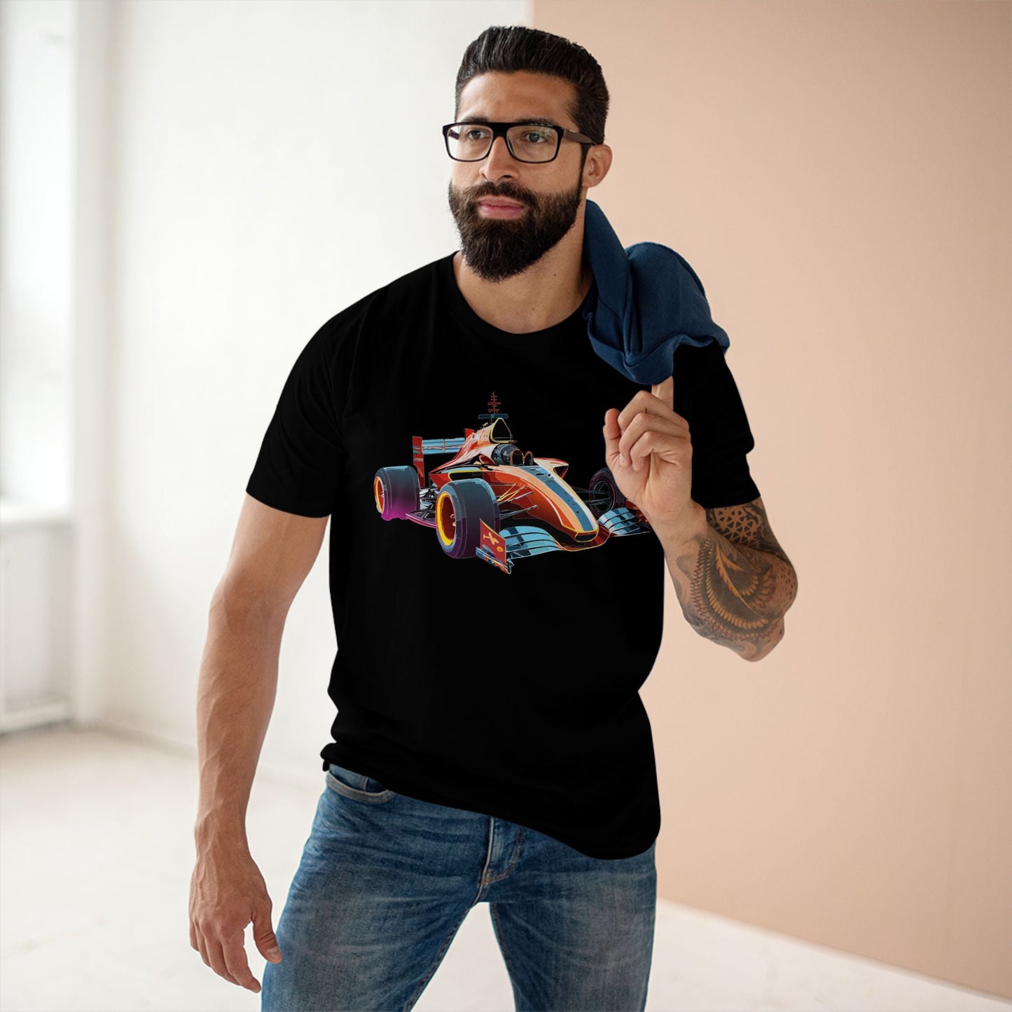 Car Graphic Unisex 100 Cotton Staple Tee 10