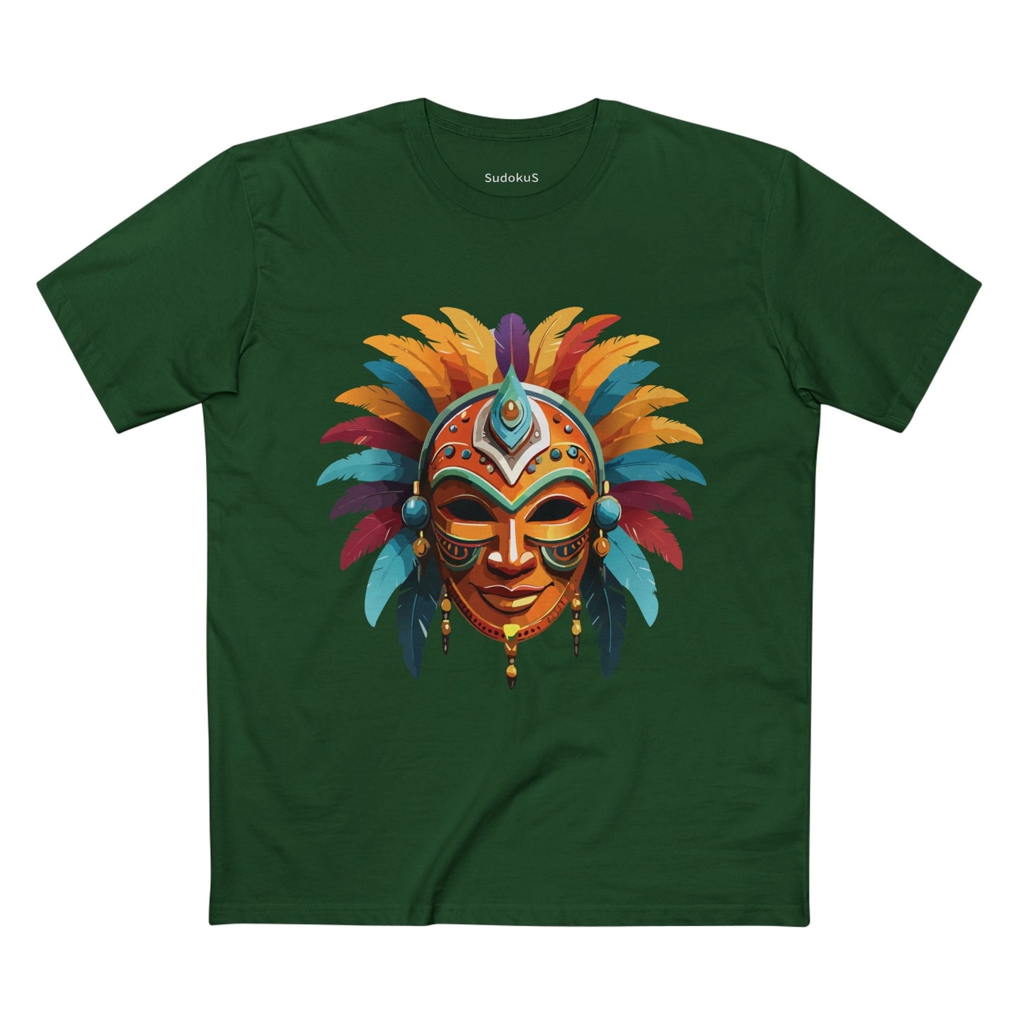 Mask Graphic Unisex 100 Cotton Staple Tee 4