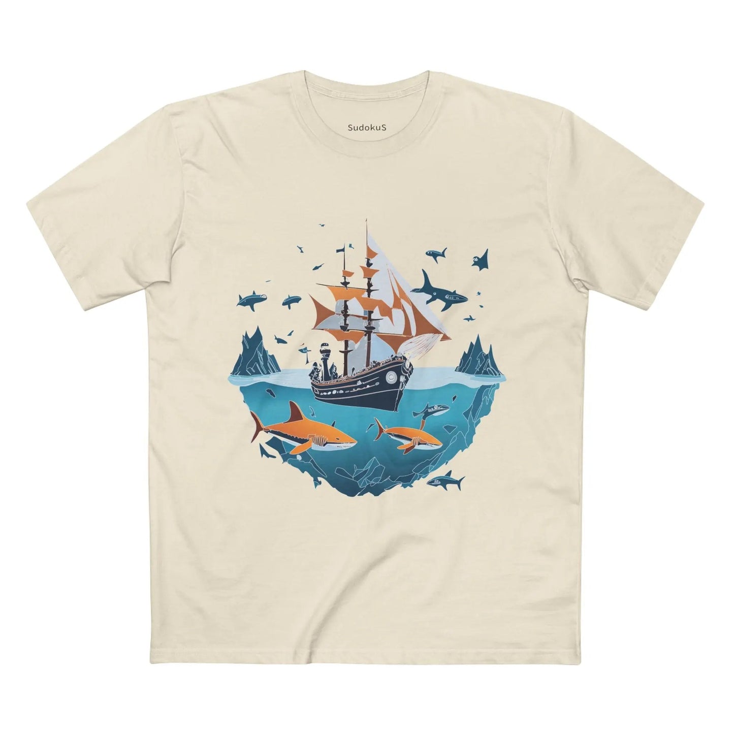 Ocean Coast Graphic Unisex 100 Cotton Staple Tee 31