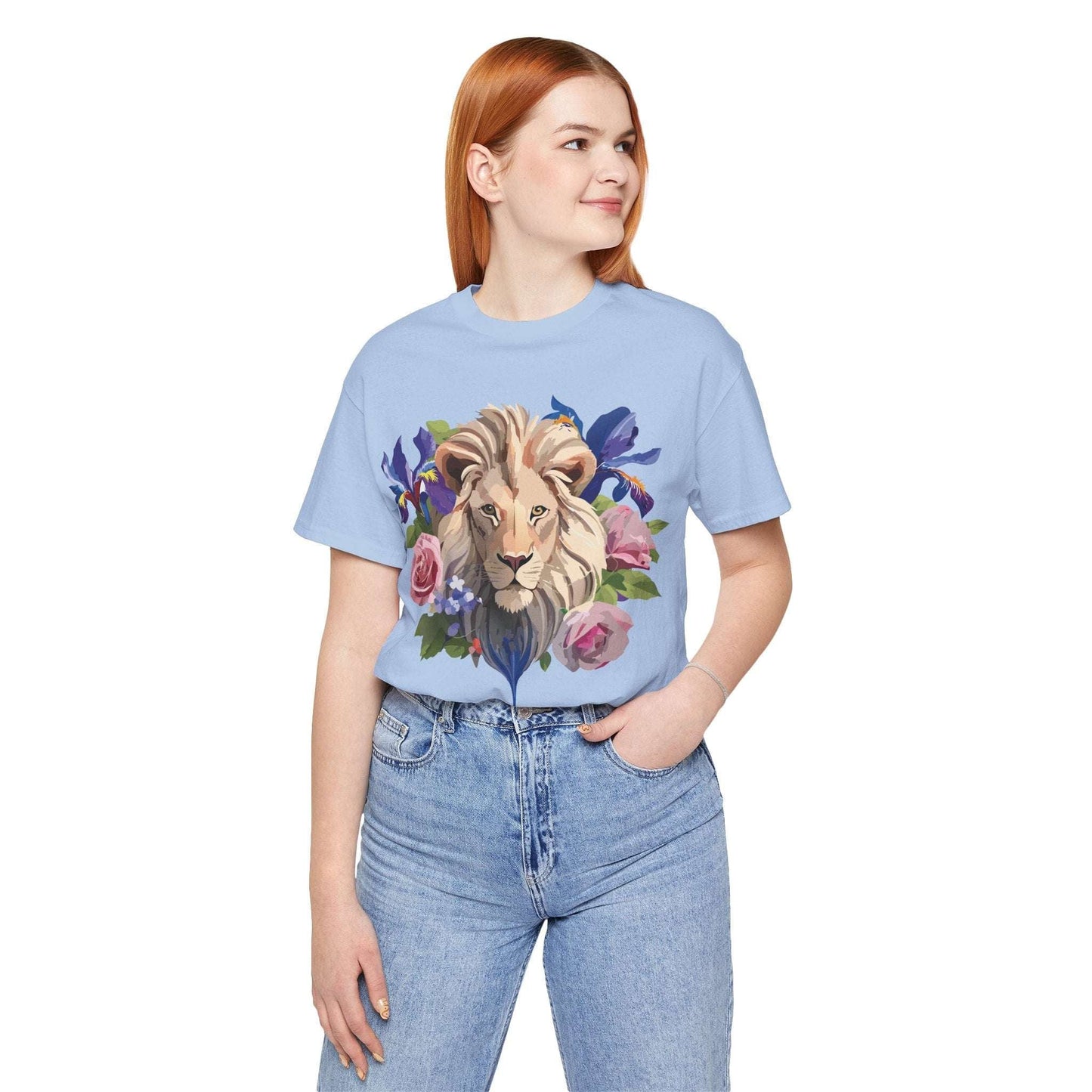 Adelpha Lion Graphic T Shirt Unisex Short Sleeve Art Design Tee Vintage Inspired