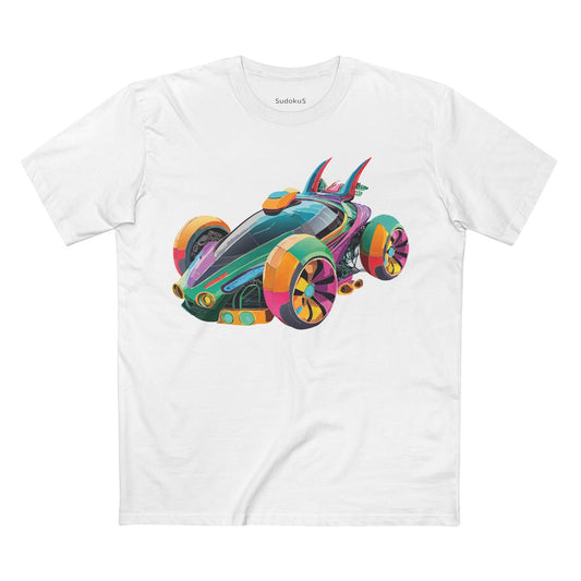 Car Graphic Unisex 100 Cotton Staple Tee 22