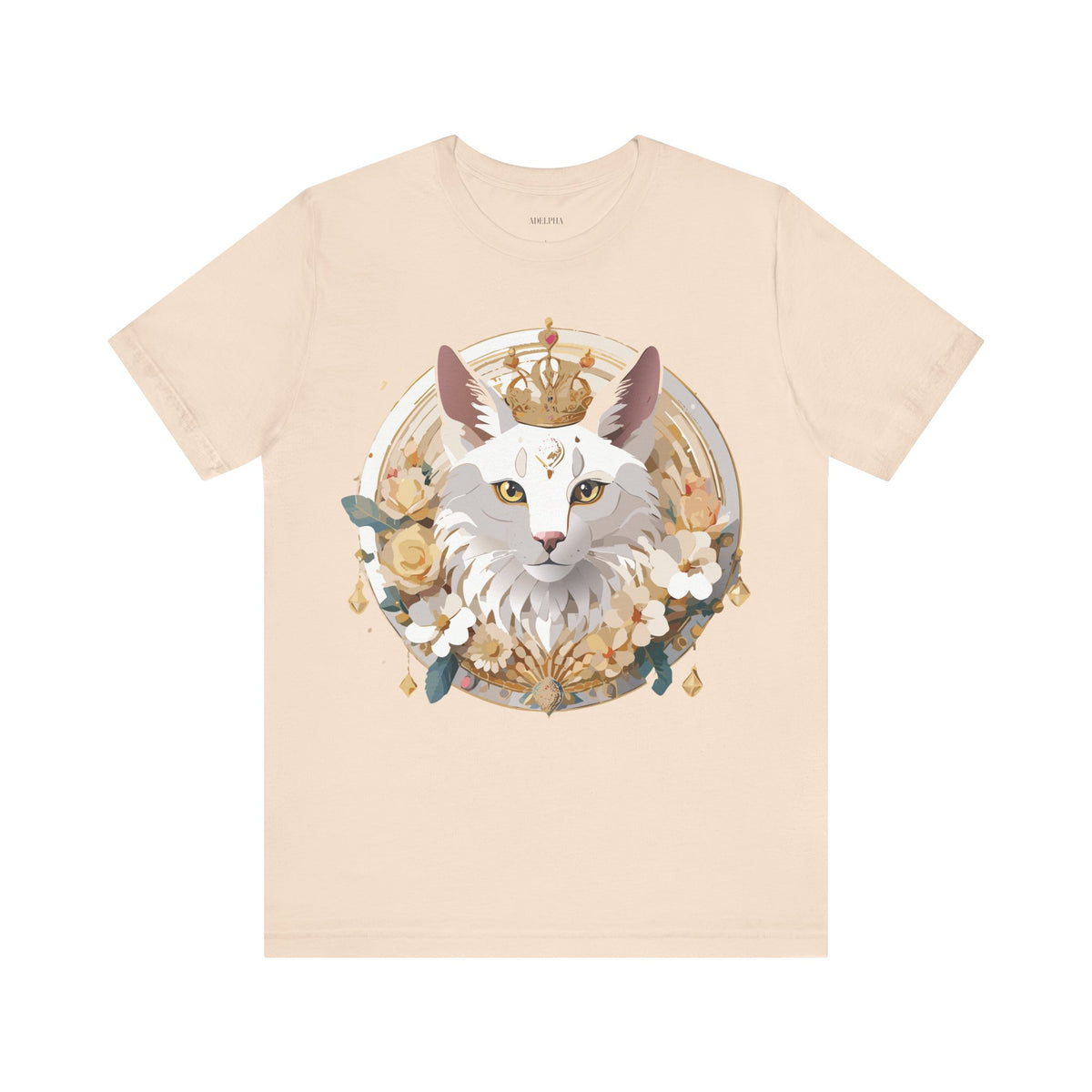Medallion Graphic Unisex Cotton Bella+Canvas Tee with Art Design d39
