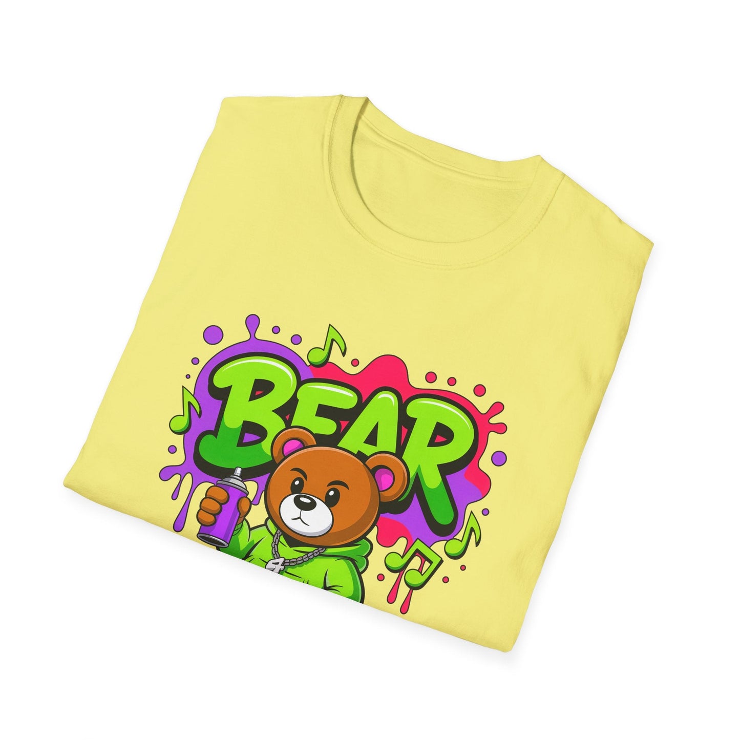 Cartoon T Shirt With Animation Funny Animals Tee Gildan Softstyle 64000 100 Percent Ring Spun Cotton