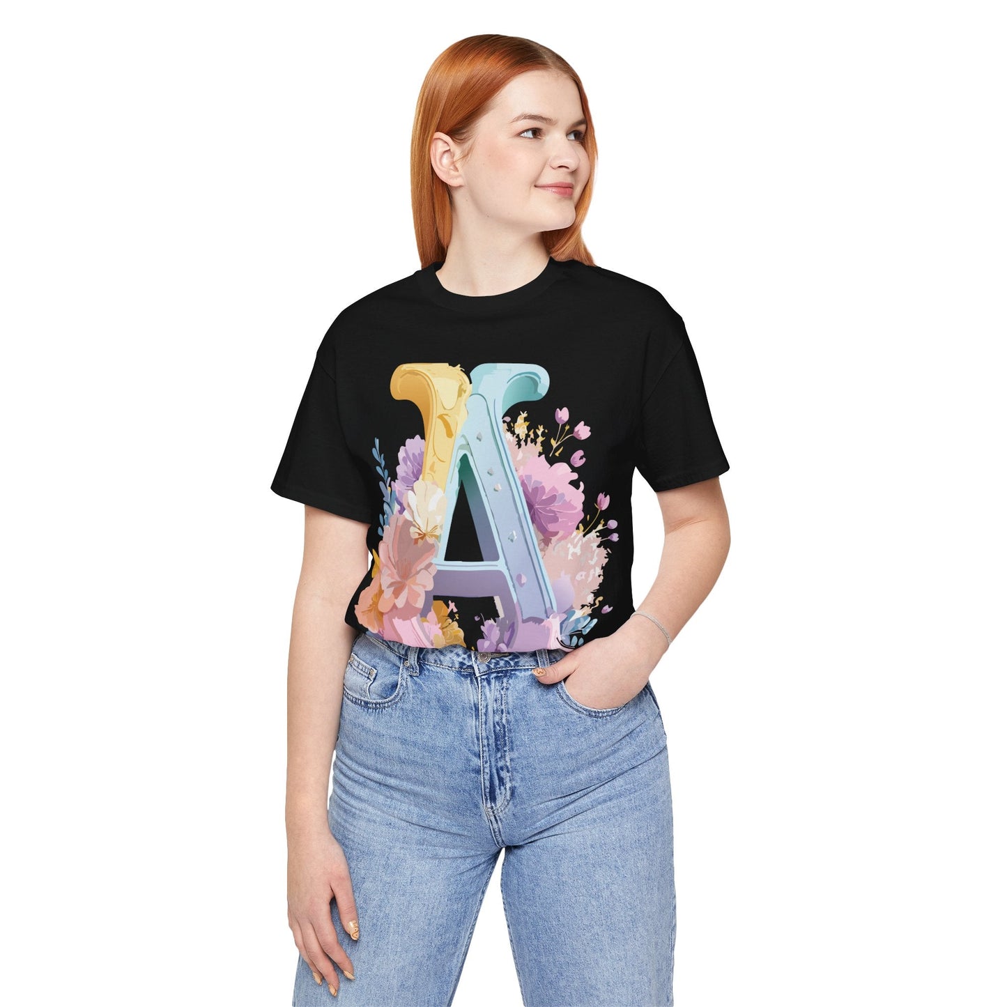 Letter A Shirt Unisex Graphic Tee With Vintage Inspired Adelpha Artwork For Everyday Wear