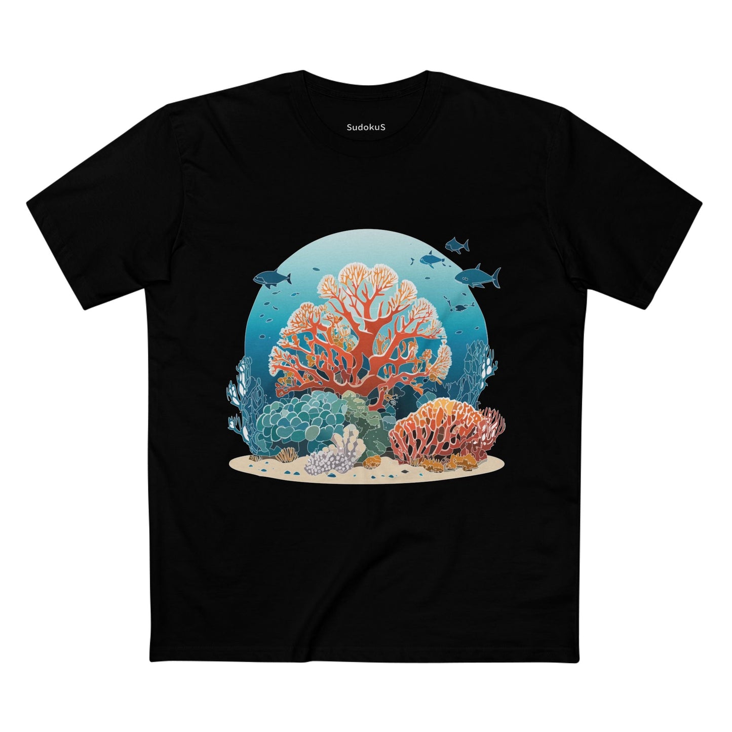 Ocean Coast Graphic Unisex 100 Cotton Staple Tee 3
