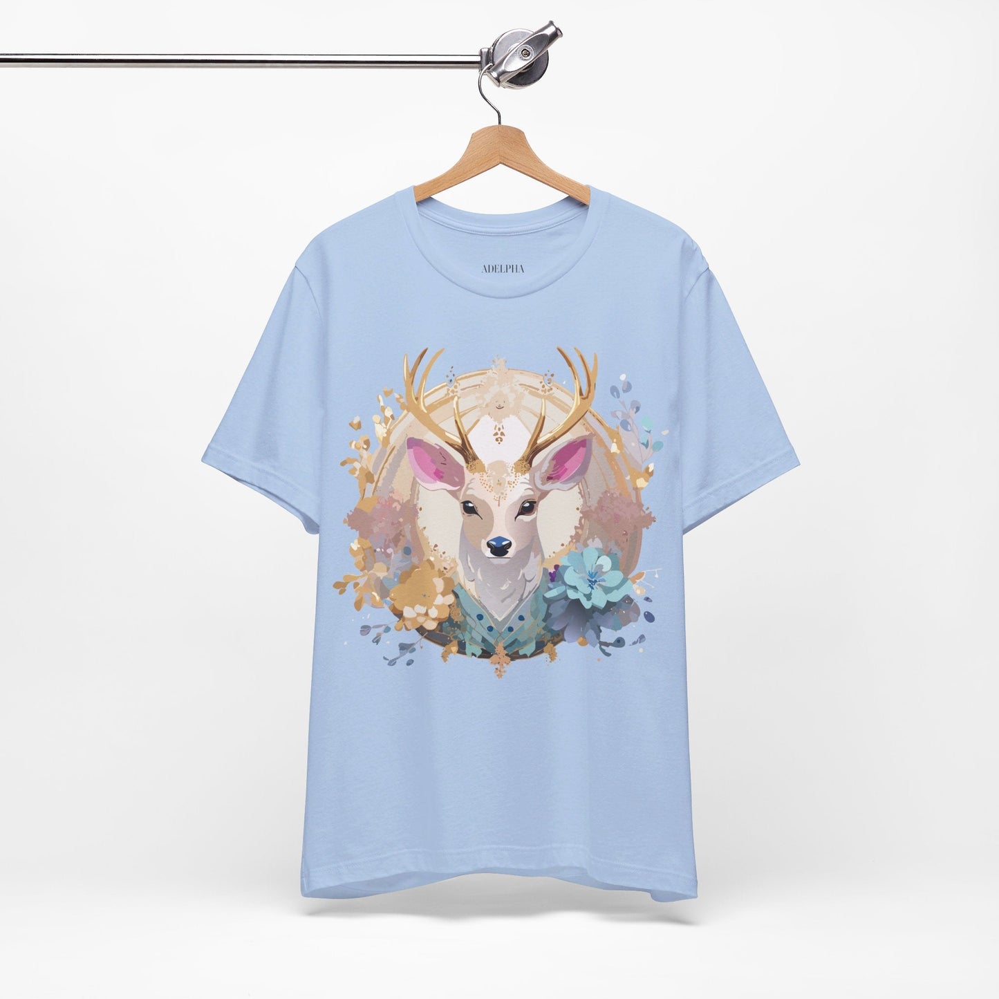 Medallion Graphic Unisex 100 Cotton Vintage Animal Medal Artwork Tee 68