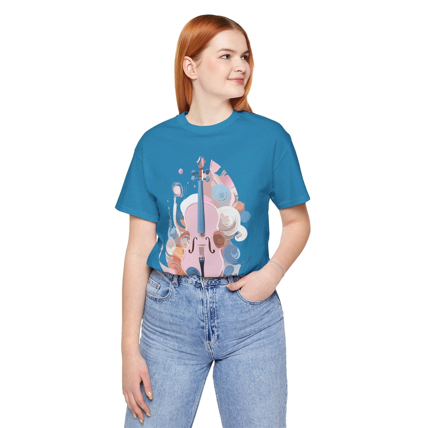 Music T Shirt Unisex Graphic Tee Vintage Inspired Artwork By Adelpha Short Sleeve