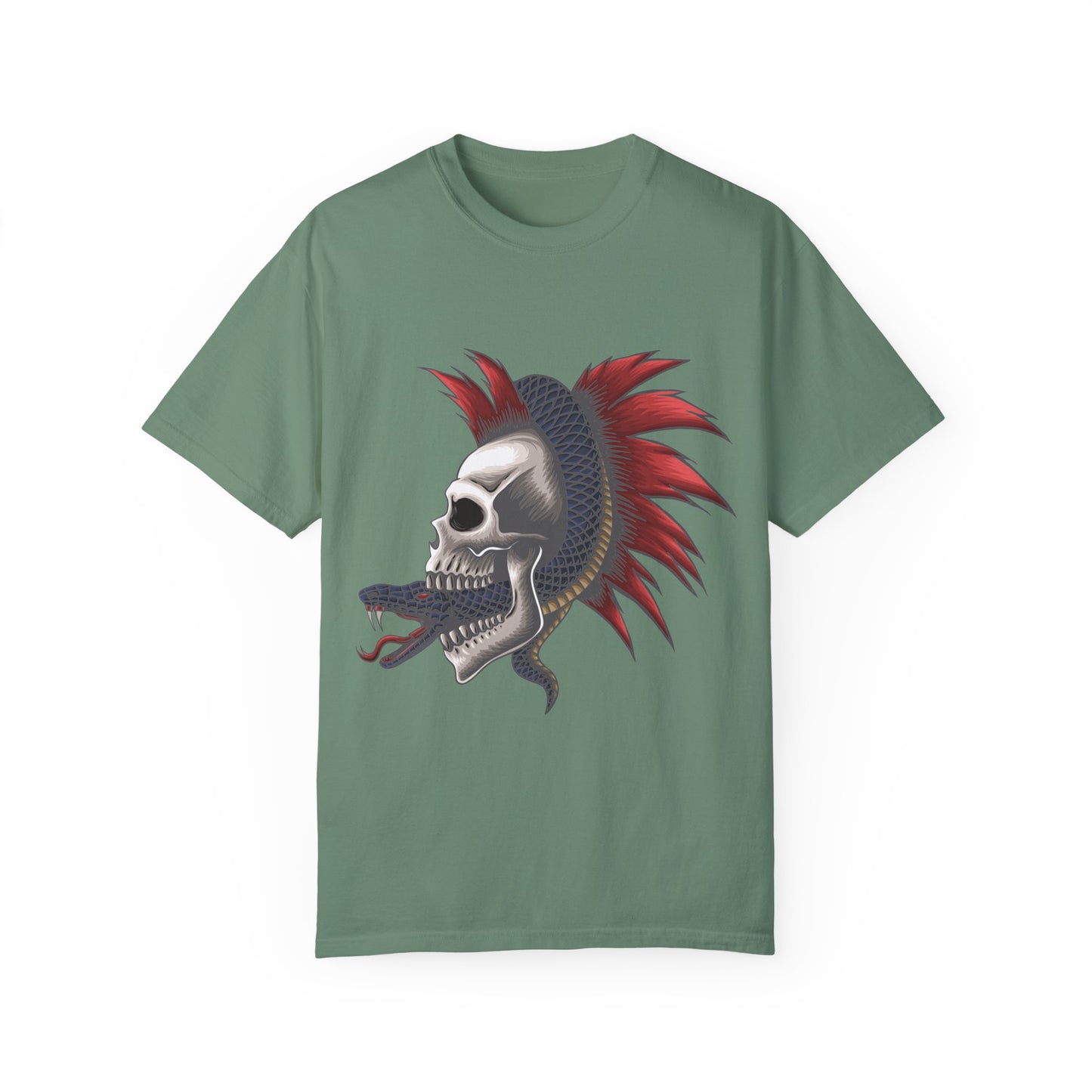 Unisex Cotton Tee Shirt with Skull