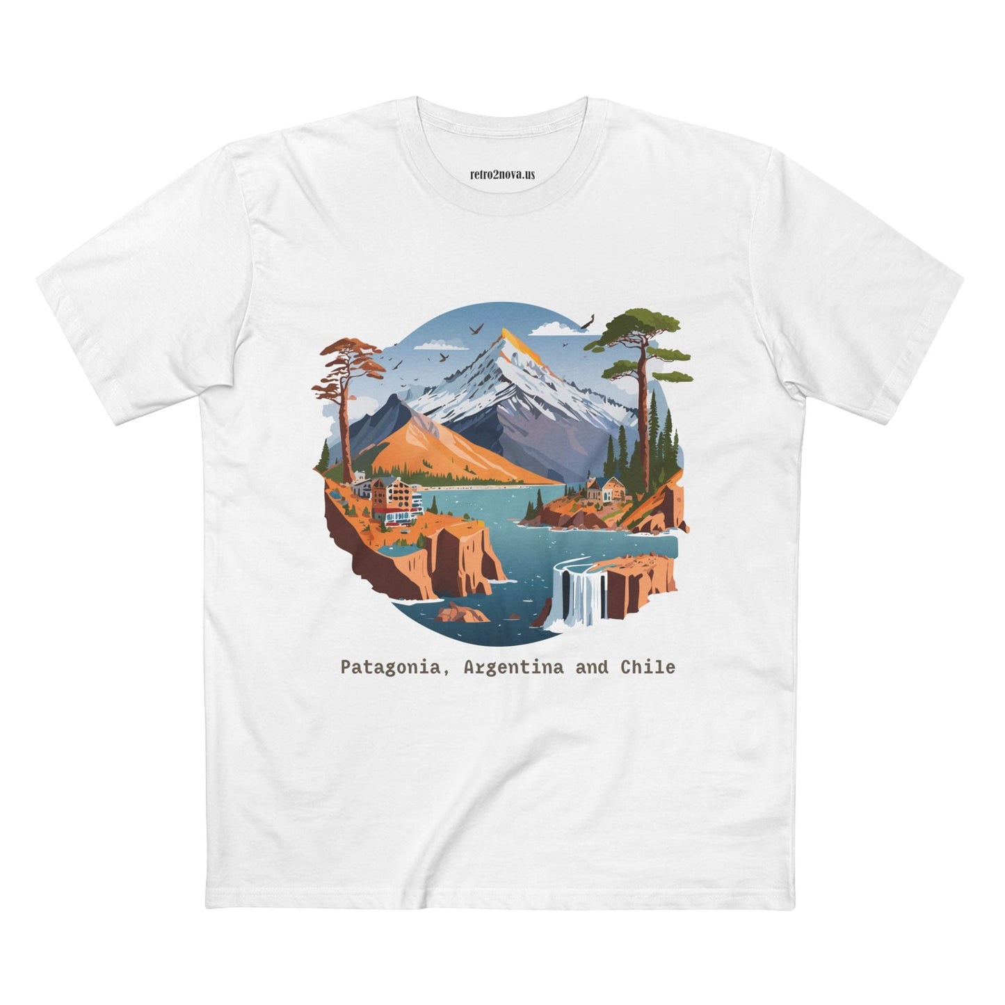 Travel Shirt Unisex Premium Cotton Tee With Original Art Design Retro2Nova TT69 Edition