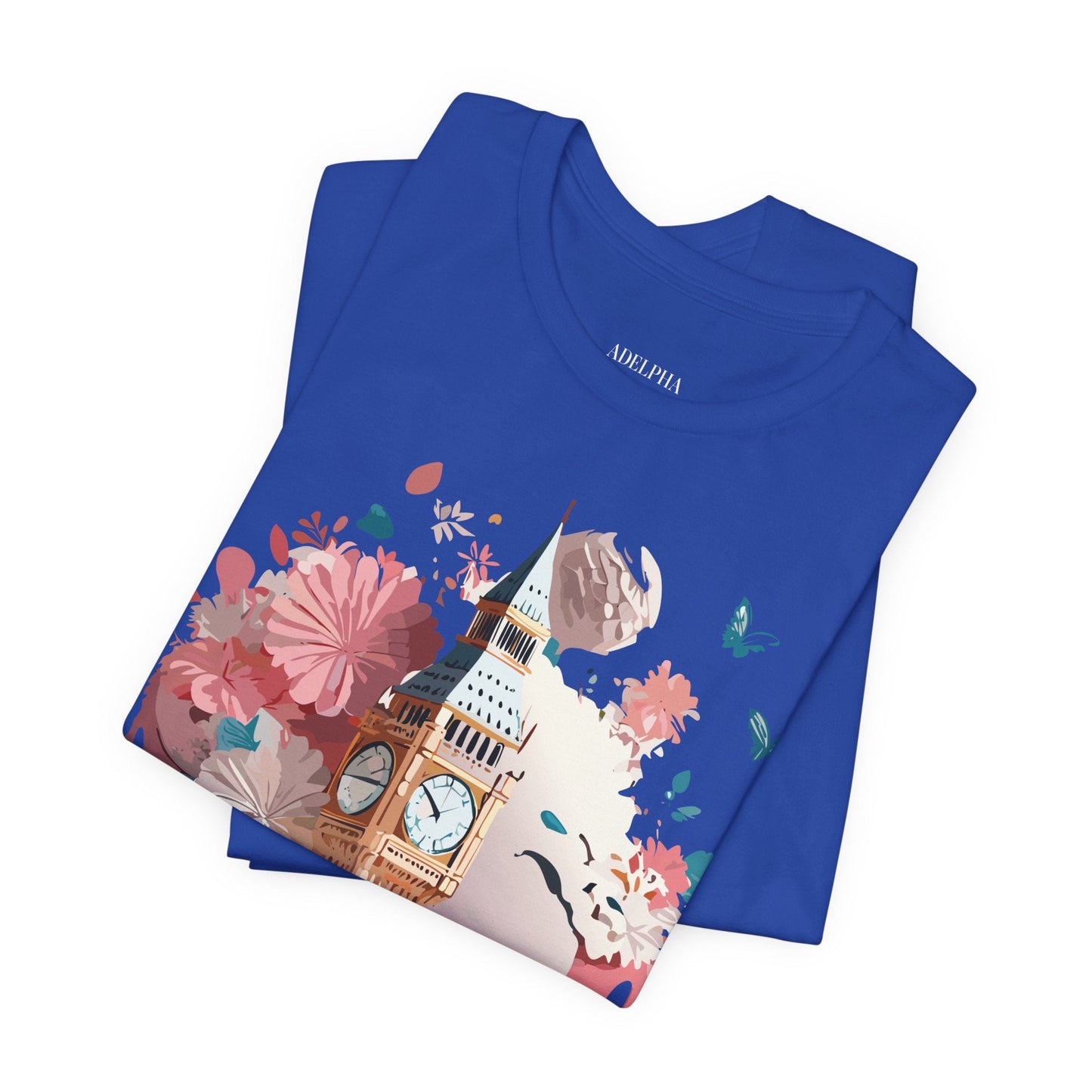 Adelpha London Graphic T Shirt Unisex Short Sleeve Tee For Everyday Style And Travel