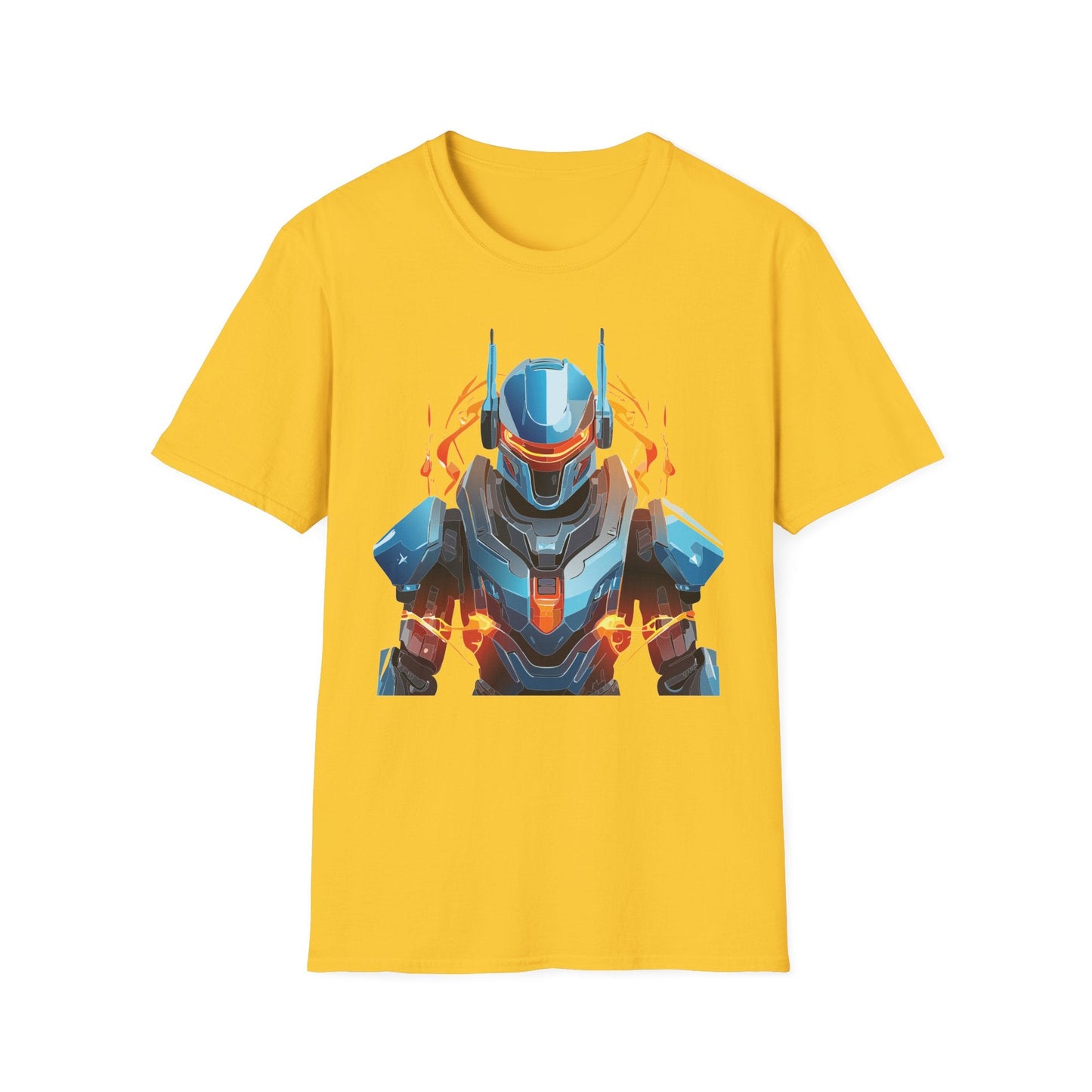 Cyborg Tee Robot Shirt Terminator Design Unisex Gildan Softstyle 64000 100 Percent Ring Spun Cotton