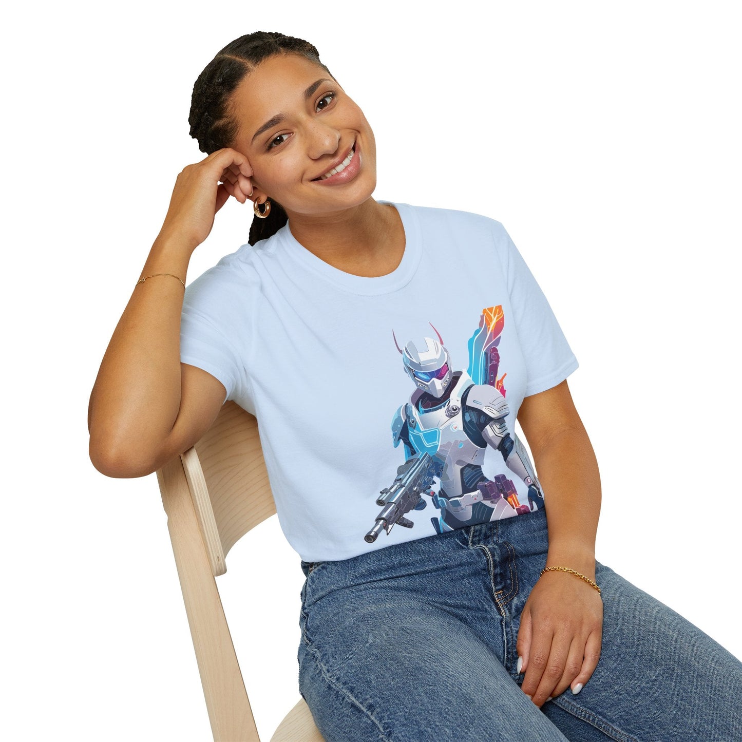 Robocop T Shirt Unisex Softstyle 64000 Graphic Tee 100 Percent Ring Spun Cotton Comfort