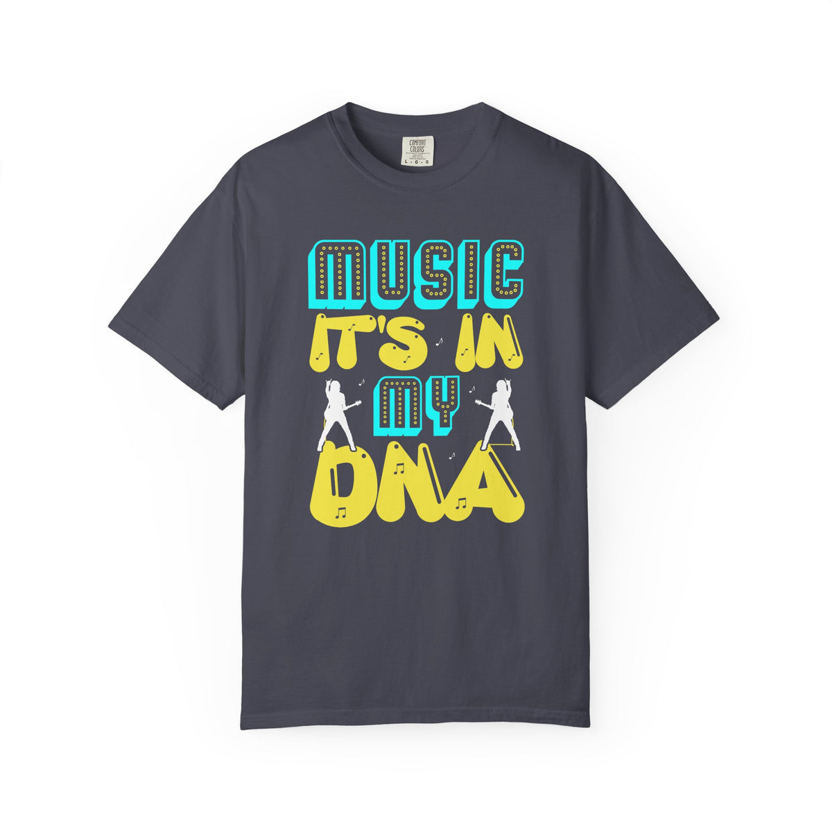 Music Its In My DNA T-Shirt Retro Music Graphic Unisex Cotton Tee 074