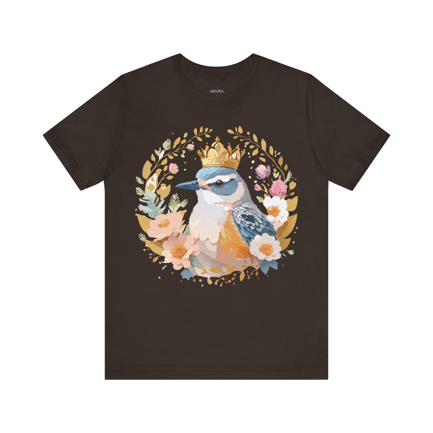 Adelpha Medallion Graphic Tee Unisex Short Sleeve Vintage Inspired Art Design Apparel