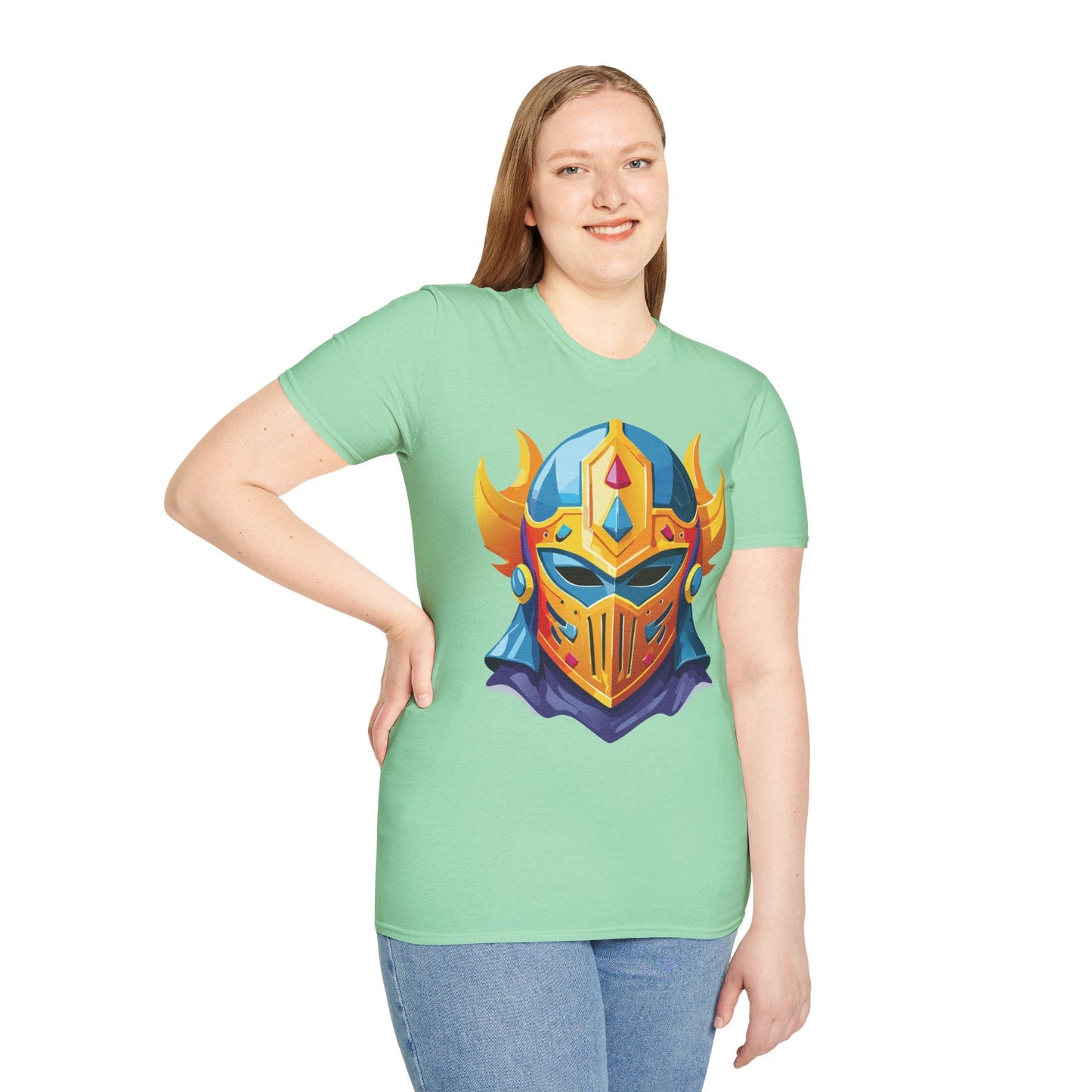 Mask Tee Shirt Unisex Softstyle T Shirt With Mask Design Masquerade Tees For Everyday Comfort