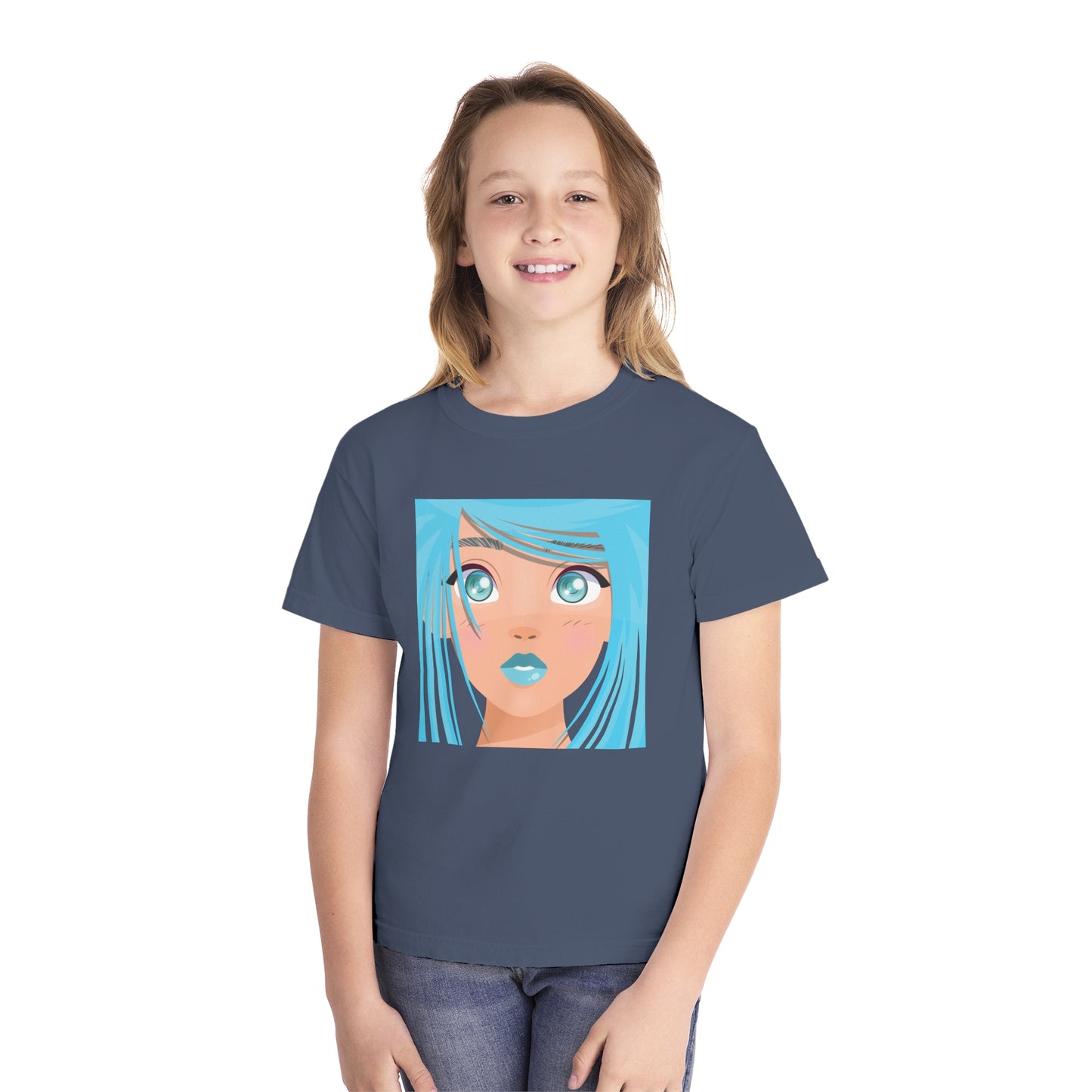 Youth Tee Shirt with Girl face