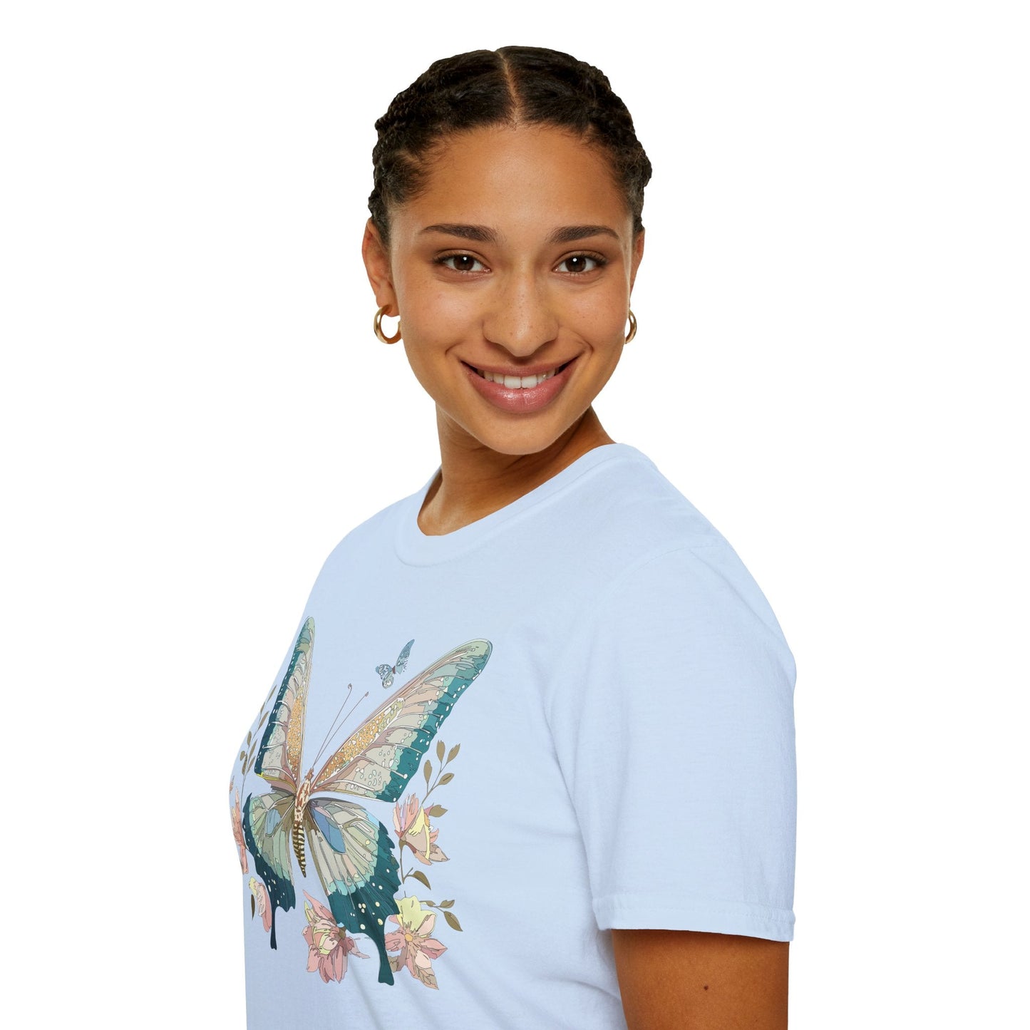 Butterfly T Shirt Unisex Softstyle Short Sleeve Gildan 64000 Monarch Inspired Shirt