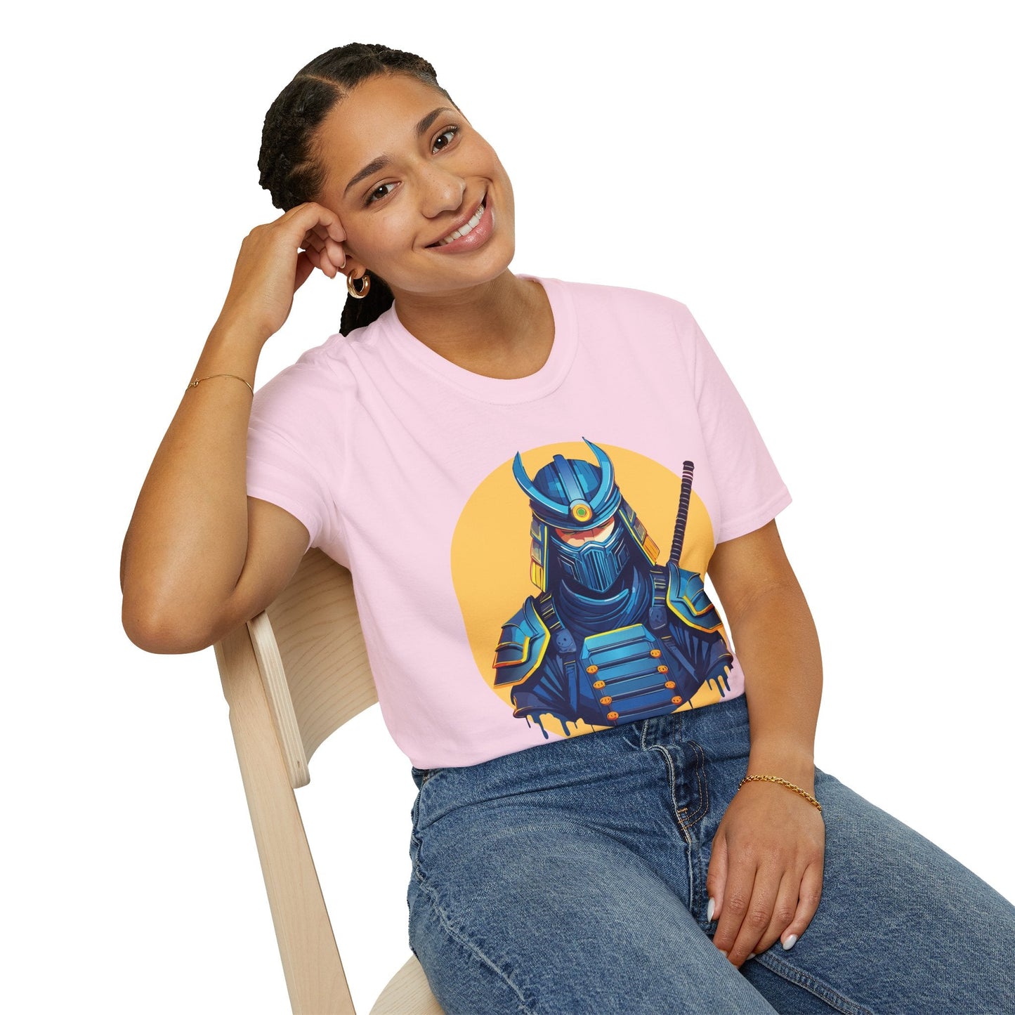 Samurai Shirt Unisex Softstyle T Shirt 100 Percent Ring Spun Cotton Tee For Everyday Comfort