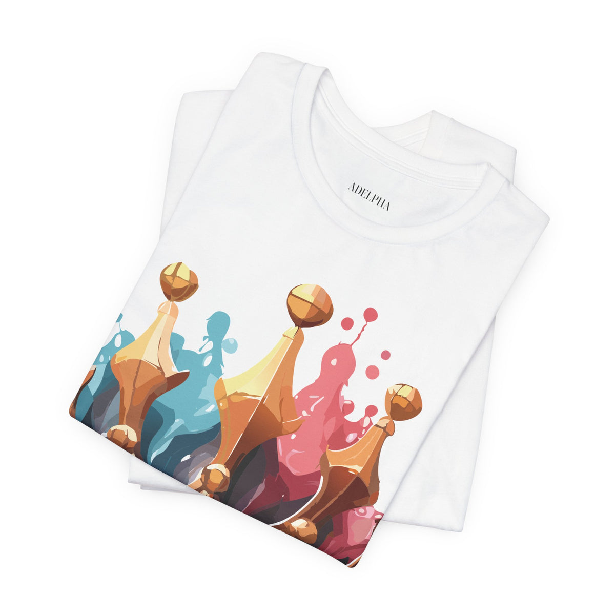 Crown Graphic Unisex Cotton Bella+Canvas Tee with Art Design m18