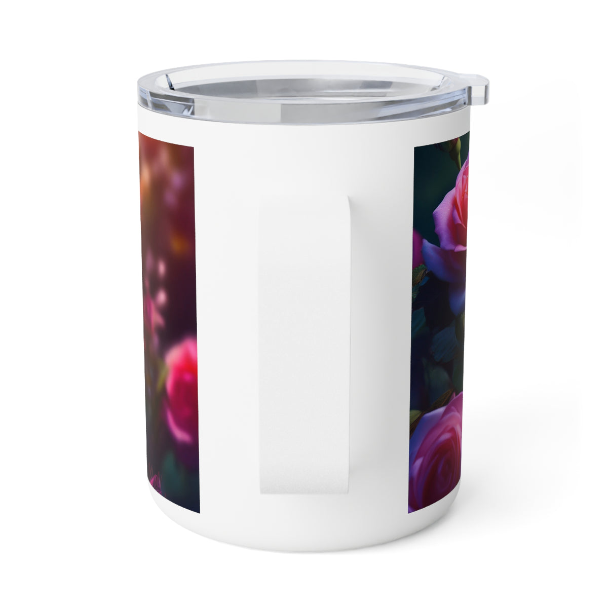27 Art Design Insulated Coffee Mug Clear Lid 10oz Insulated Coffee Mug 10oz