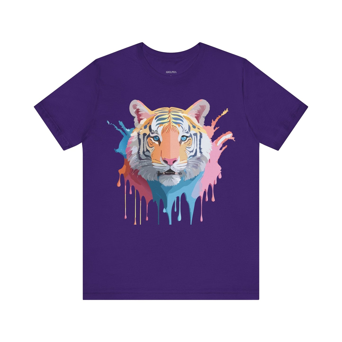 Tiger Graphic Tee By Adelpha Unisex Short Sleeve Vintage Inspired Art Shirt Premium Quality