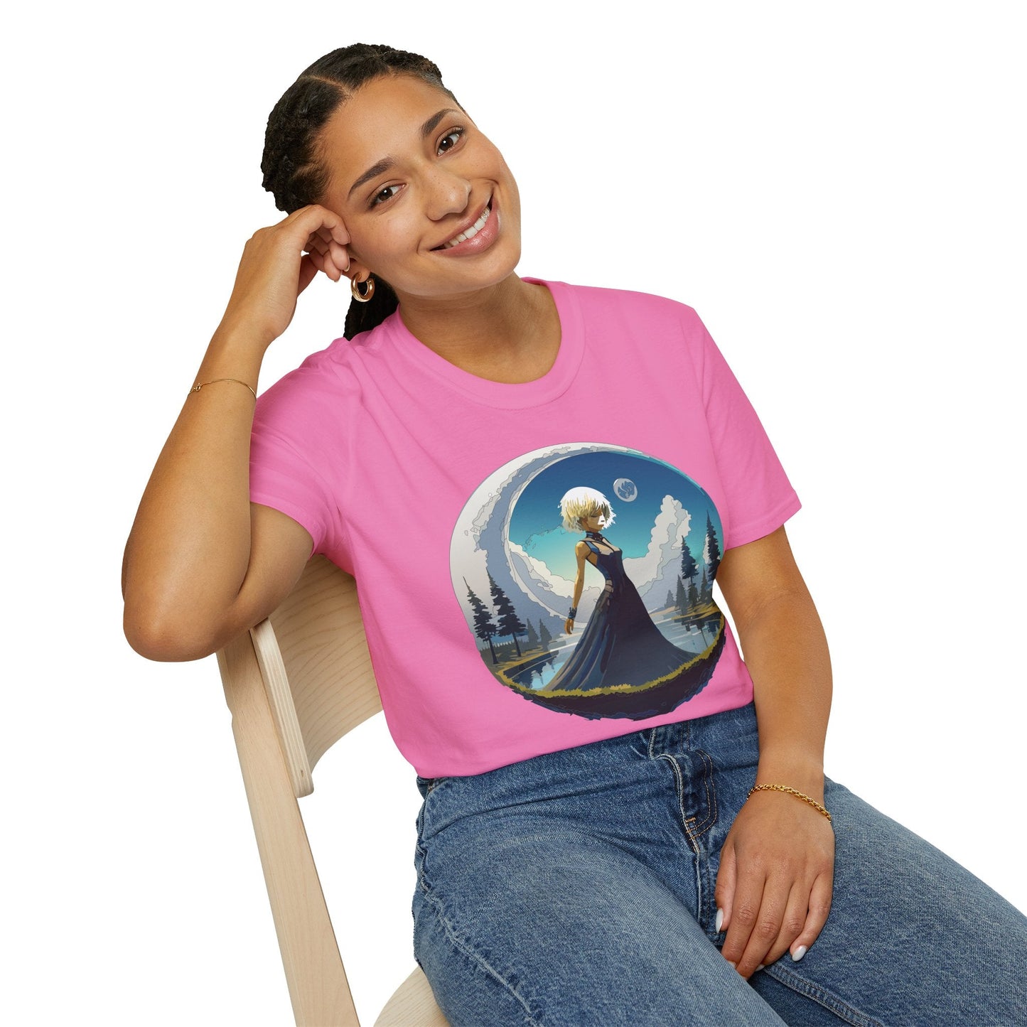 Womens Graphic T Shirt Art Design Tee Gildan Softstyle 64000 Unisex Short Sleeve