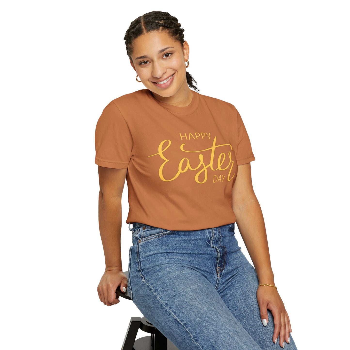 Happy Easter Day T-Shirt, Tee Shirt with Easter Signature, T Shirt with Easter Prints, Tee Shirt with Easter Design