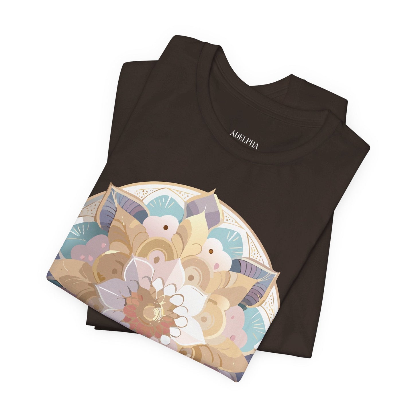 Adelpha Mandala Graphic Tee Unisex Jersey Short Sleeve Vintage Inspired Art Design Shirt
